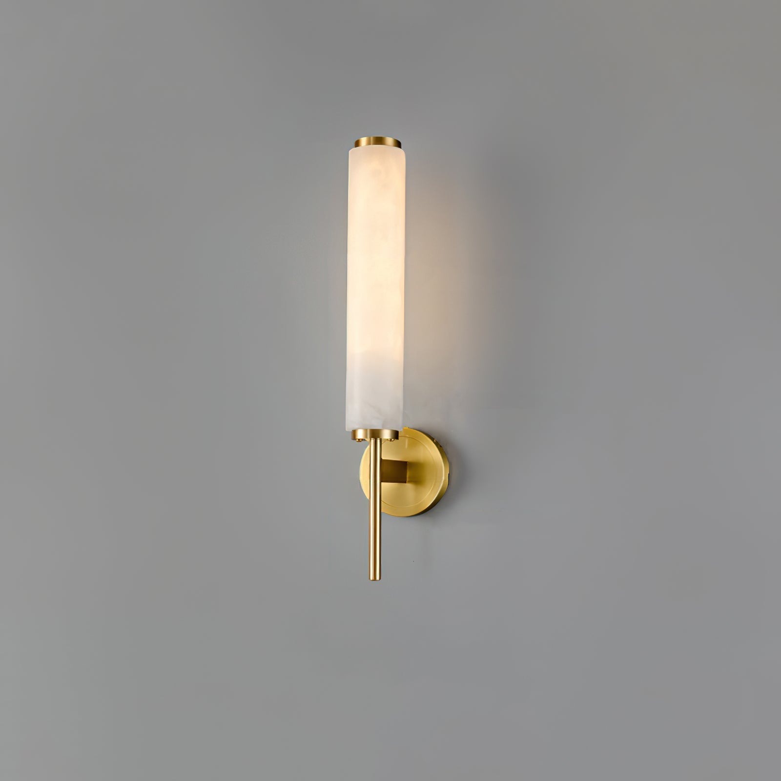 Olrinyra Cylinder Alabaster Wall Light-Neutral Decor
