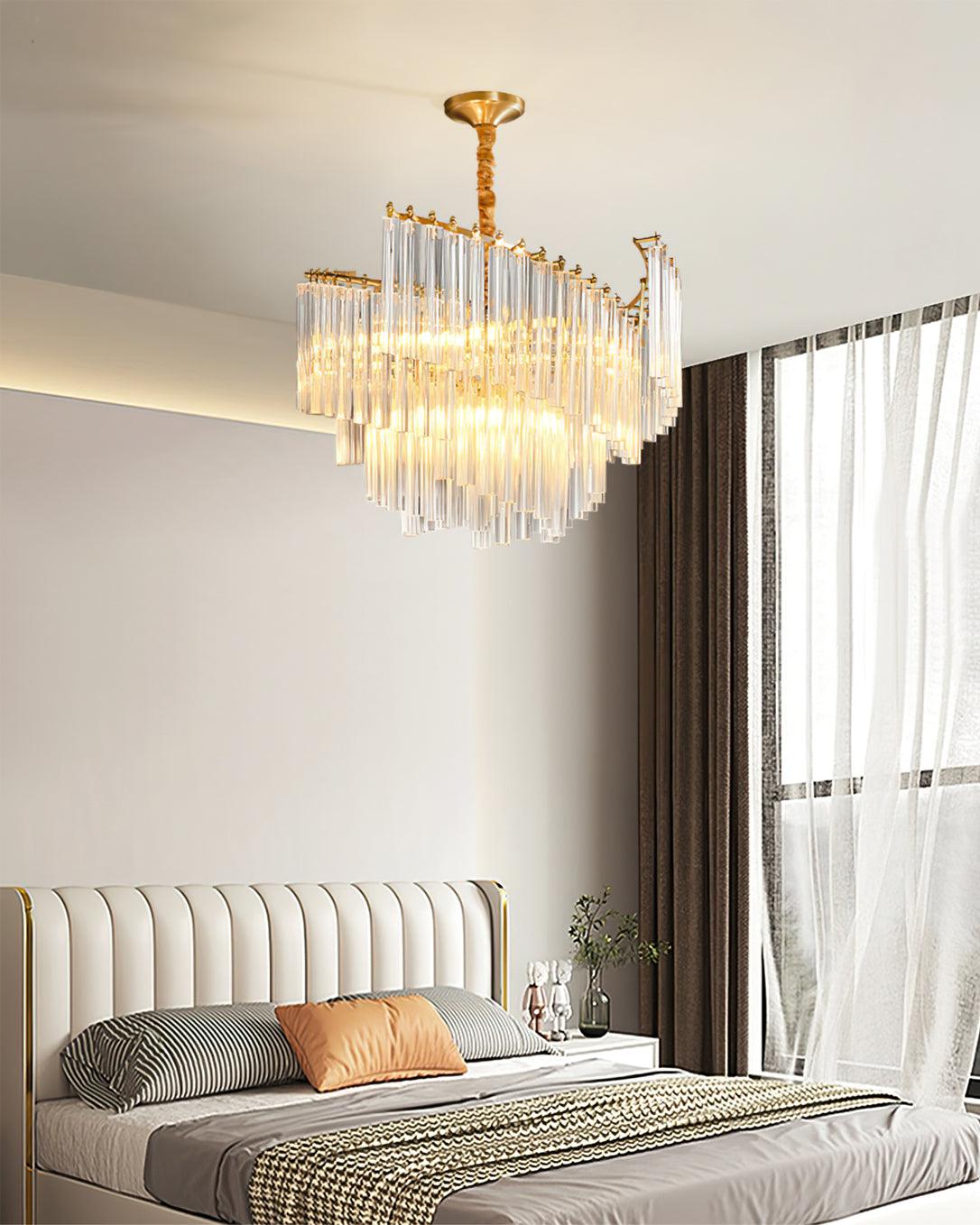 Ala Postmodern Luxury Brinicle Crystal Chandelier-Neutral Decor