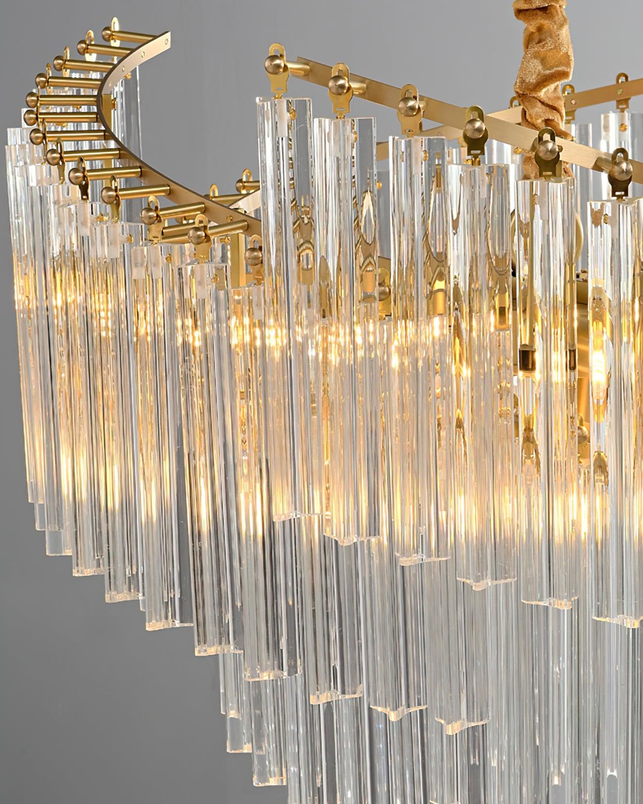 Ala Postmodern Luxury Brinicle Crystal Chandelier-Neutral Decor