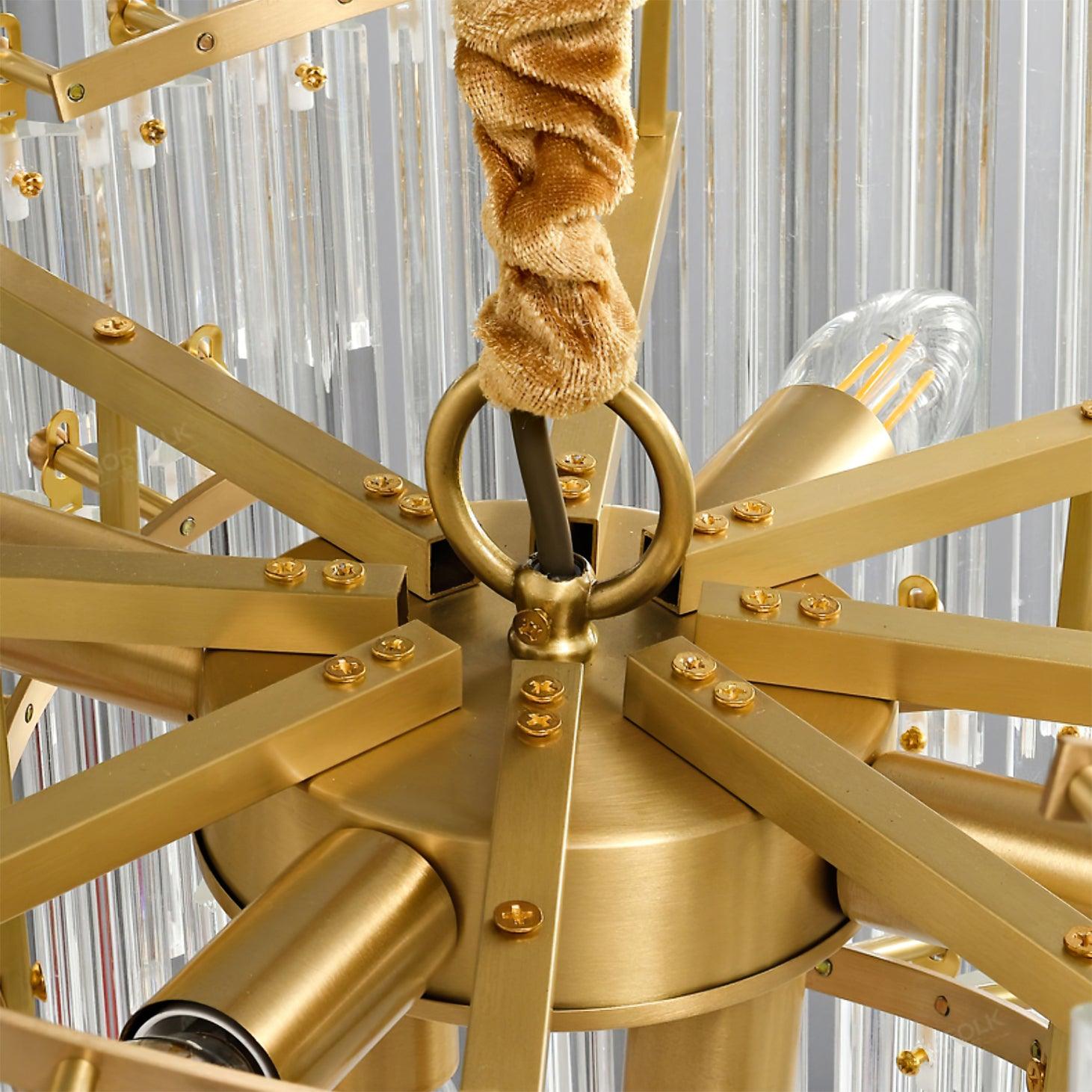 Ala Postmodern Luxury Brinicle Crystal Chandelier-Neutral Decor