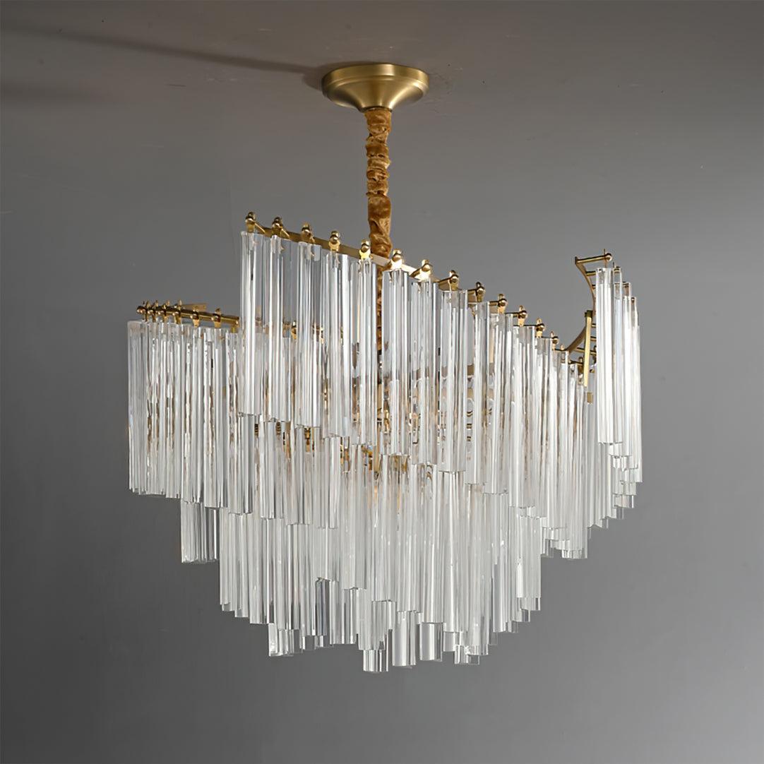 Ala Postmodern Luxury Brinicle Crystal Chandelier-Neutral Decor