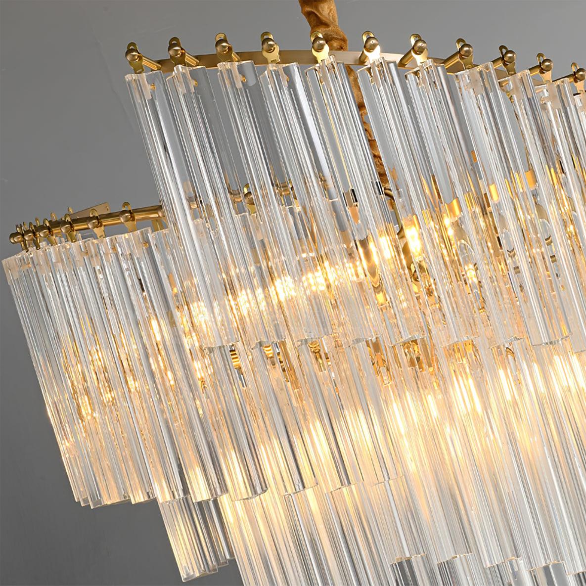 Ala Postmodern Luxury Brinicle Crystal Chandelier-Neutral Decor