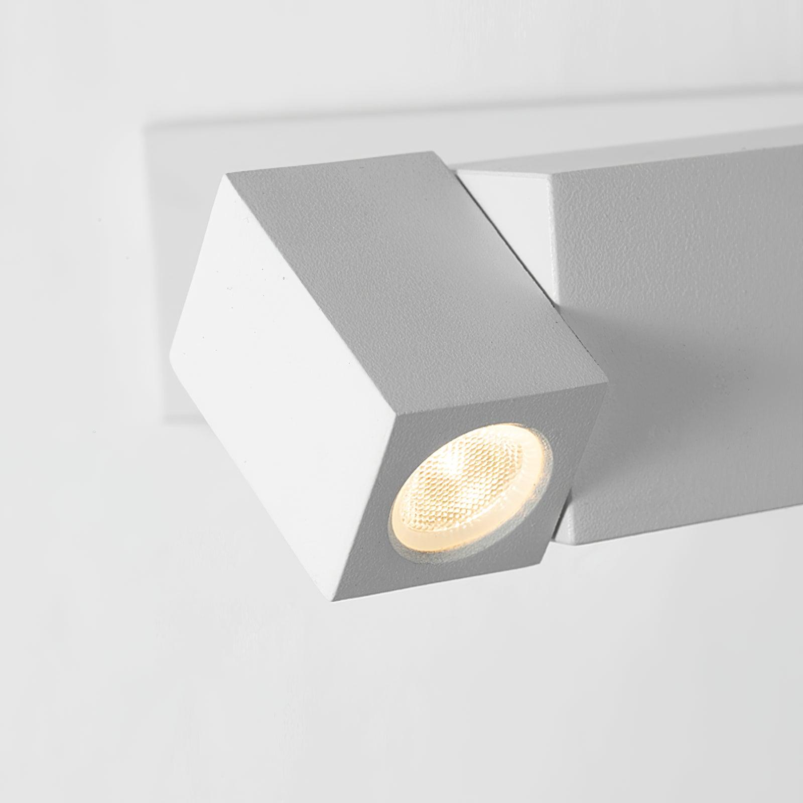 LED Wall Sconce Aluminum Alloy Body Matt Black Nickel Minimalist