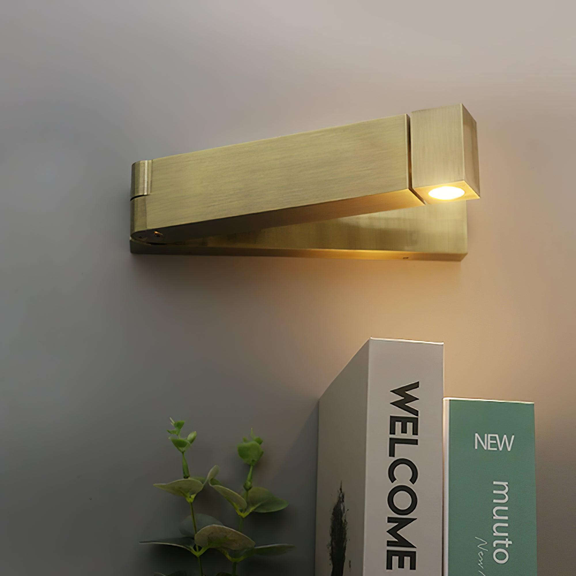 LED Wall Sconce Aluminum Alloy Body Matt Black Nickel Minimalist