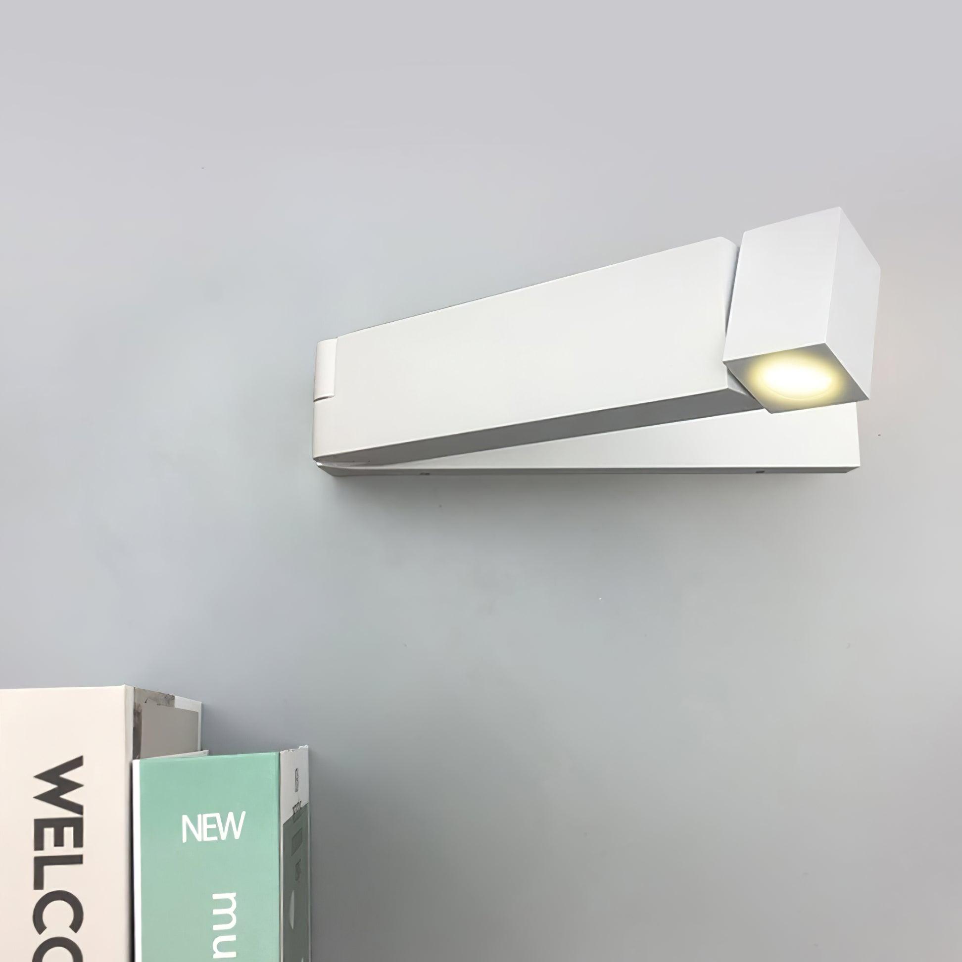 LED Wall Sconce Aluminum Alloy Body Matt Black Nickel Minimalist