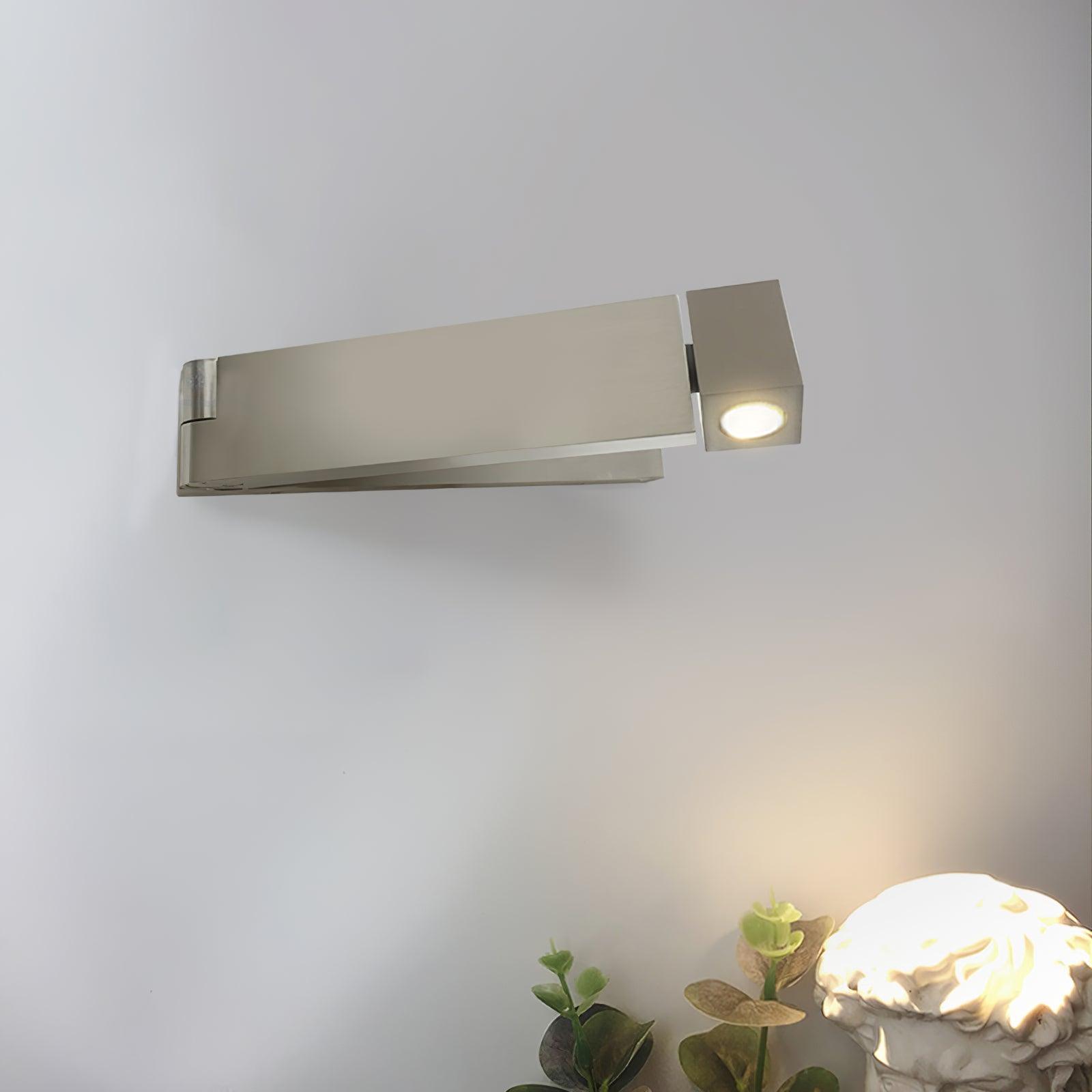 LED Wall Sconce Aluminum Alloy Body Matt Black Nickel Minimalist
