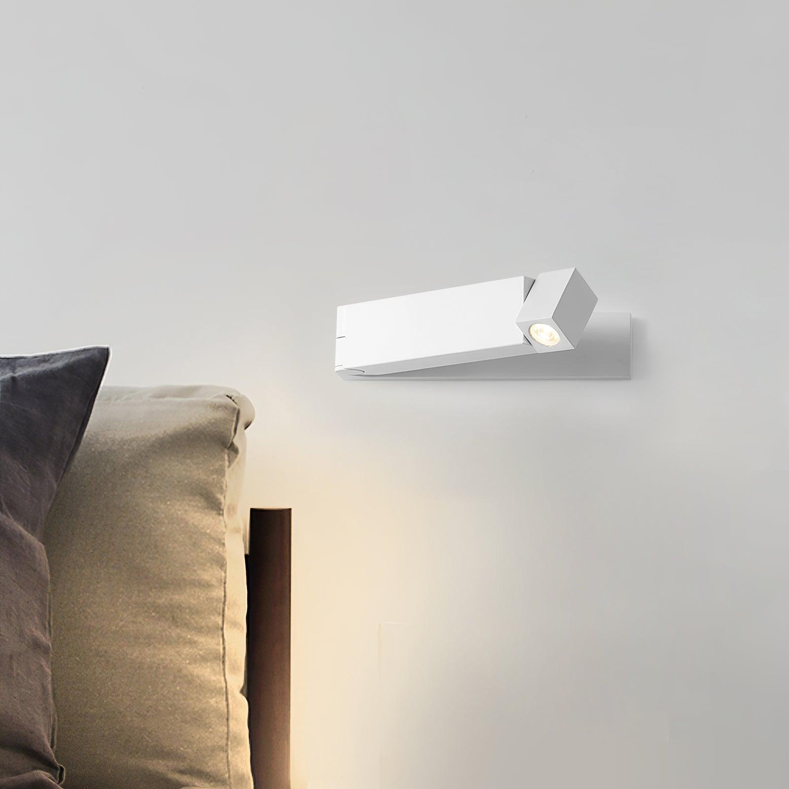 LED Wall Sconce Aluminum Alloy Body Matt Black Nickel Minimalist