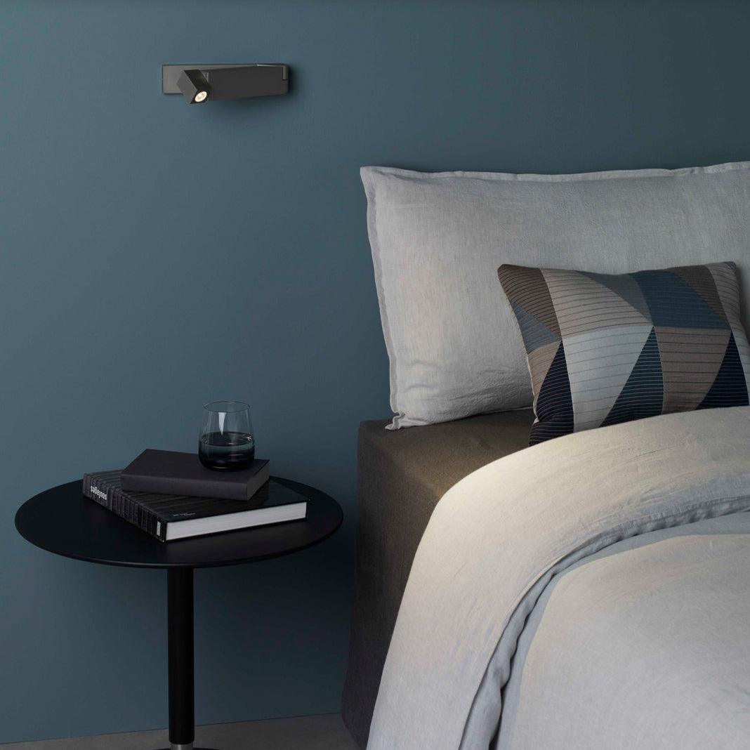 LED Wall Sconce Aluminum Alloy Body Matt Black Nickel Minimalist