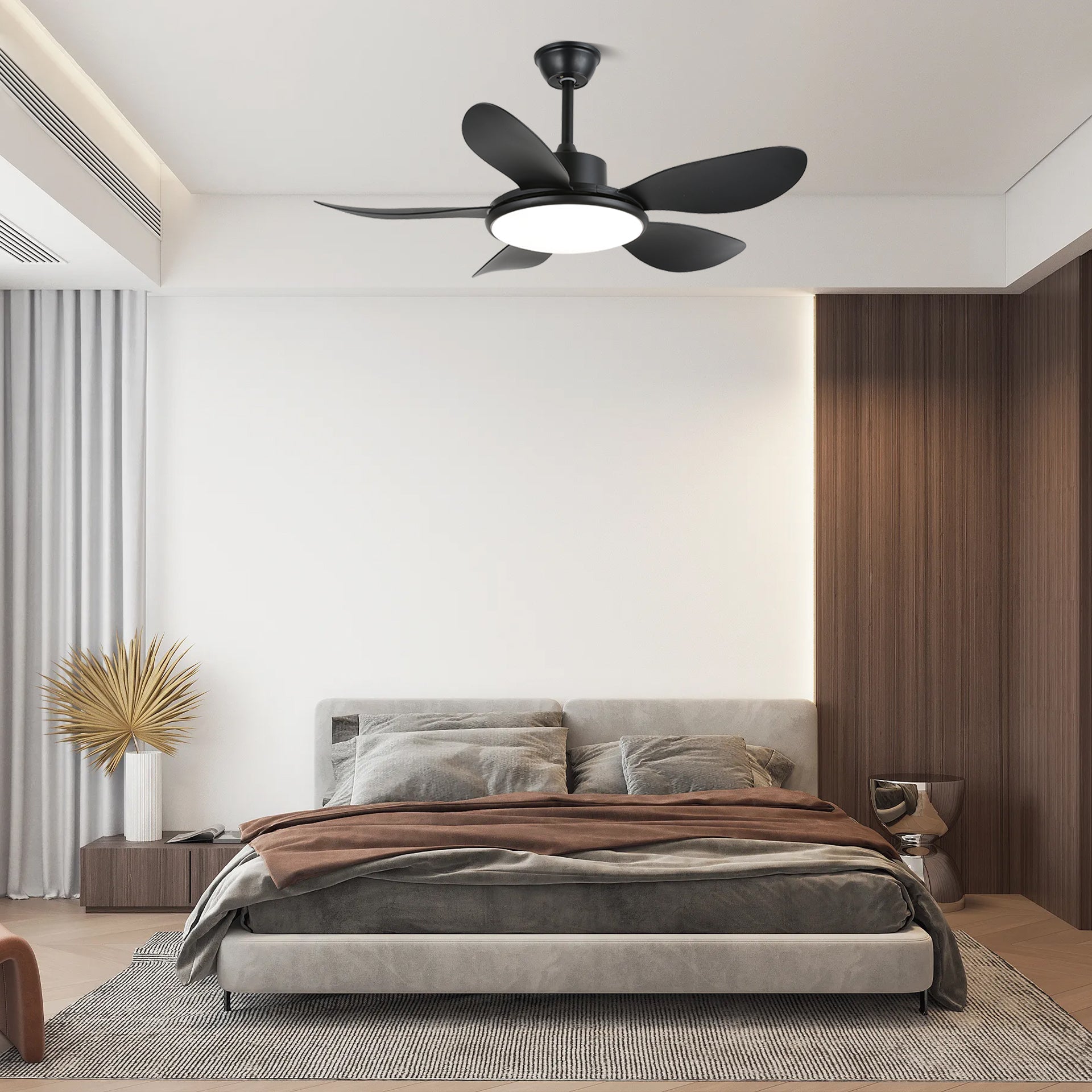 Tirenor Wood Ceiling Fan Light-Neutral Decor