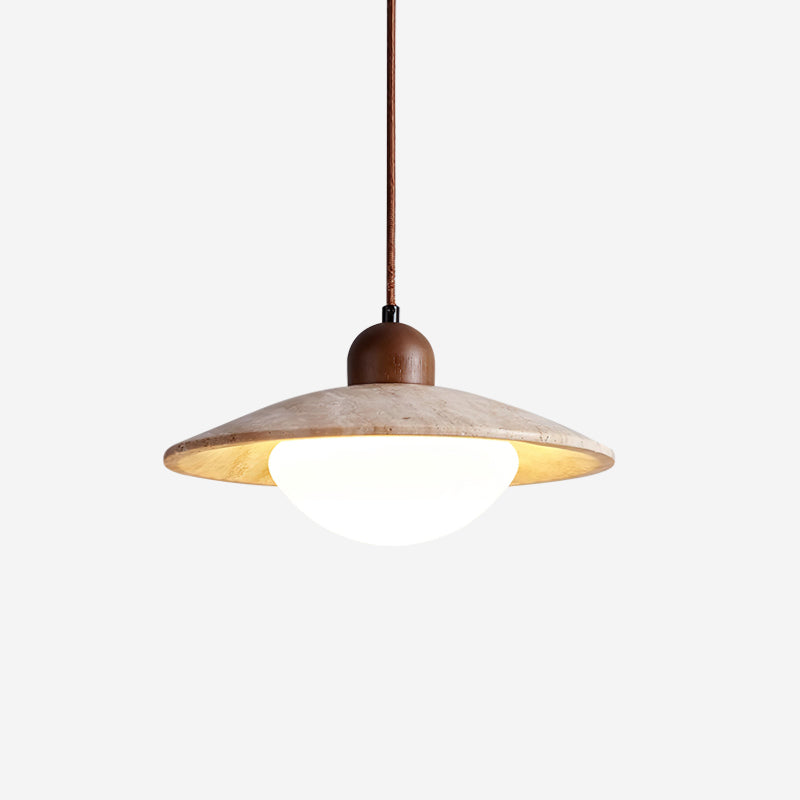 Luxen Pendant Lamp Travertine Minimalist-Neutral Decor