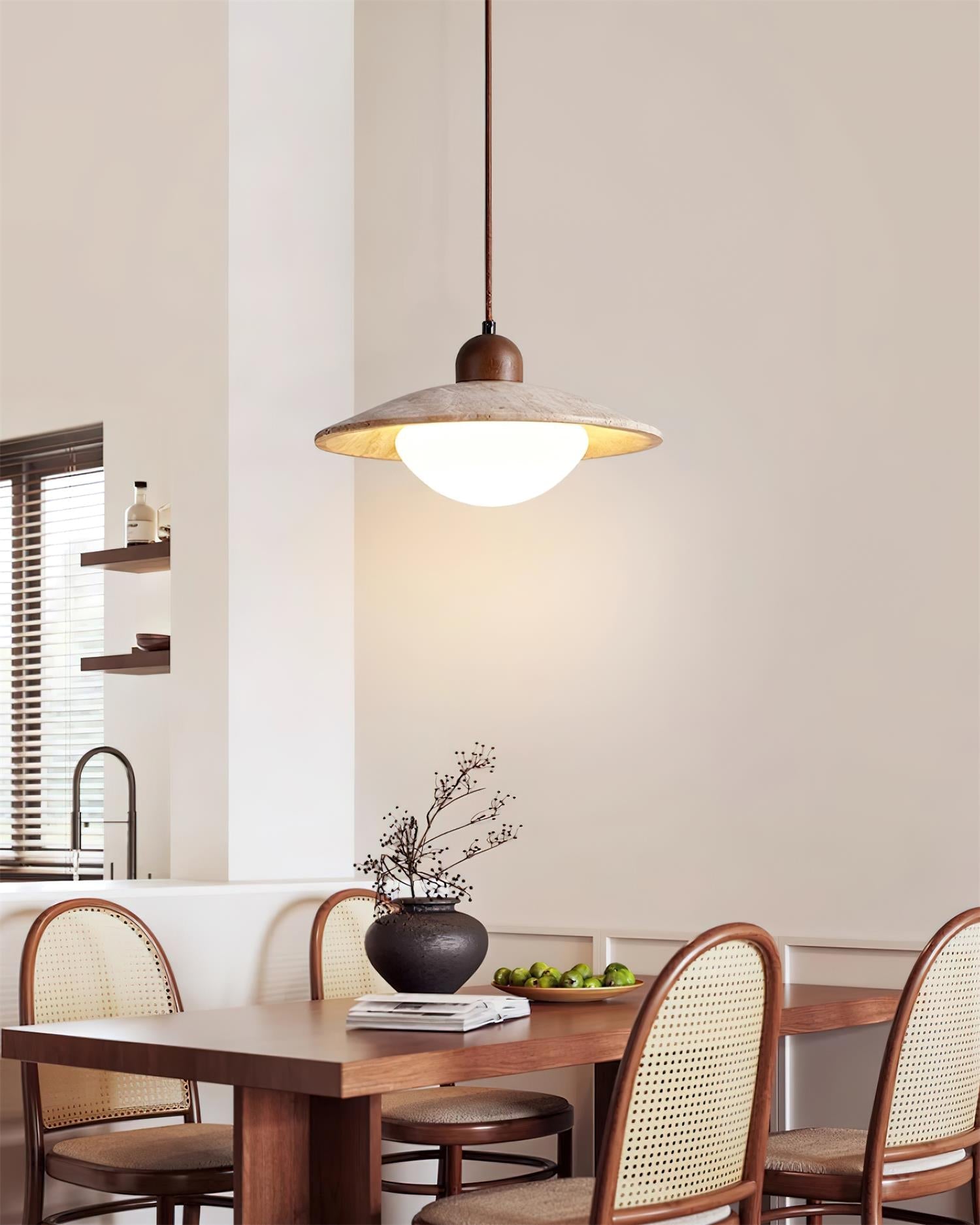 Ritta  Pendant Lamp Travertine  Minimalist