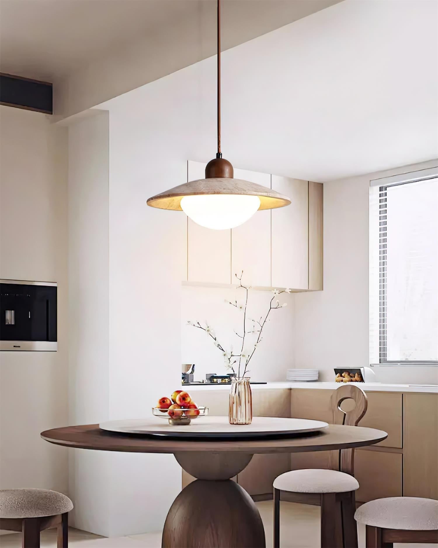 Luxen Pendant Lamp Travertine Minimalist-Neutral Decor