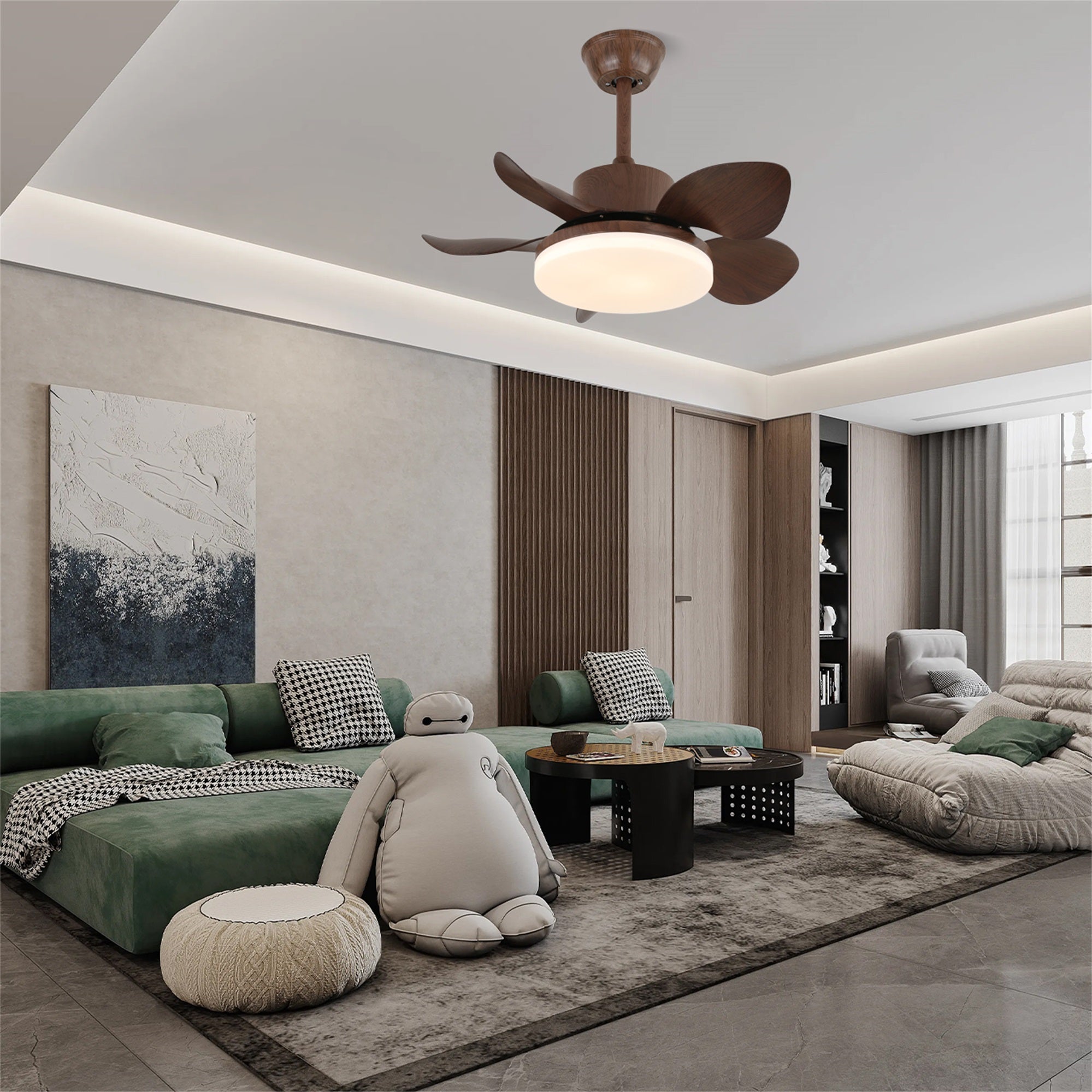 Alenya Wood Ceiling Fan Light-Neutral Decor