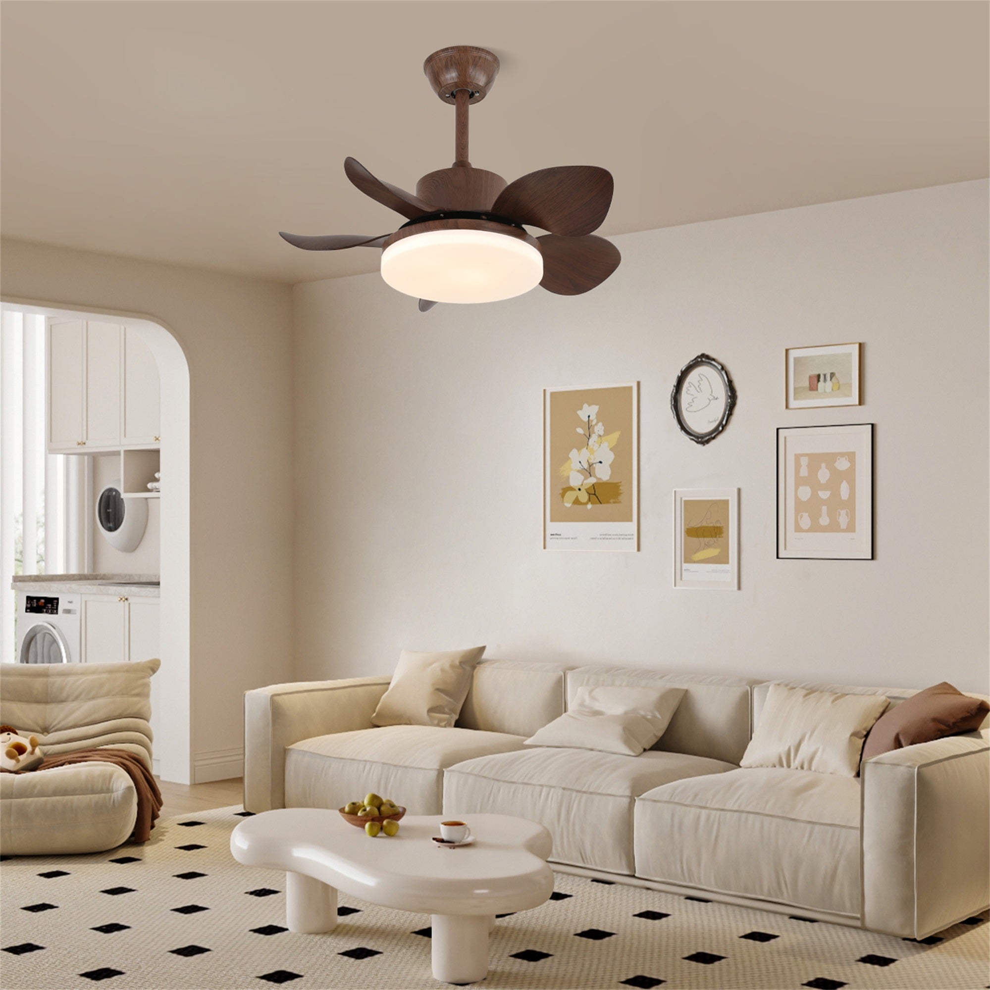 Alenya Wood Ceiling Fan Light-Neutral Decor