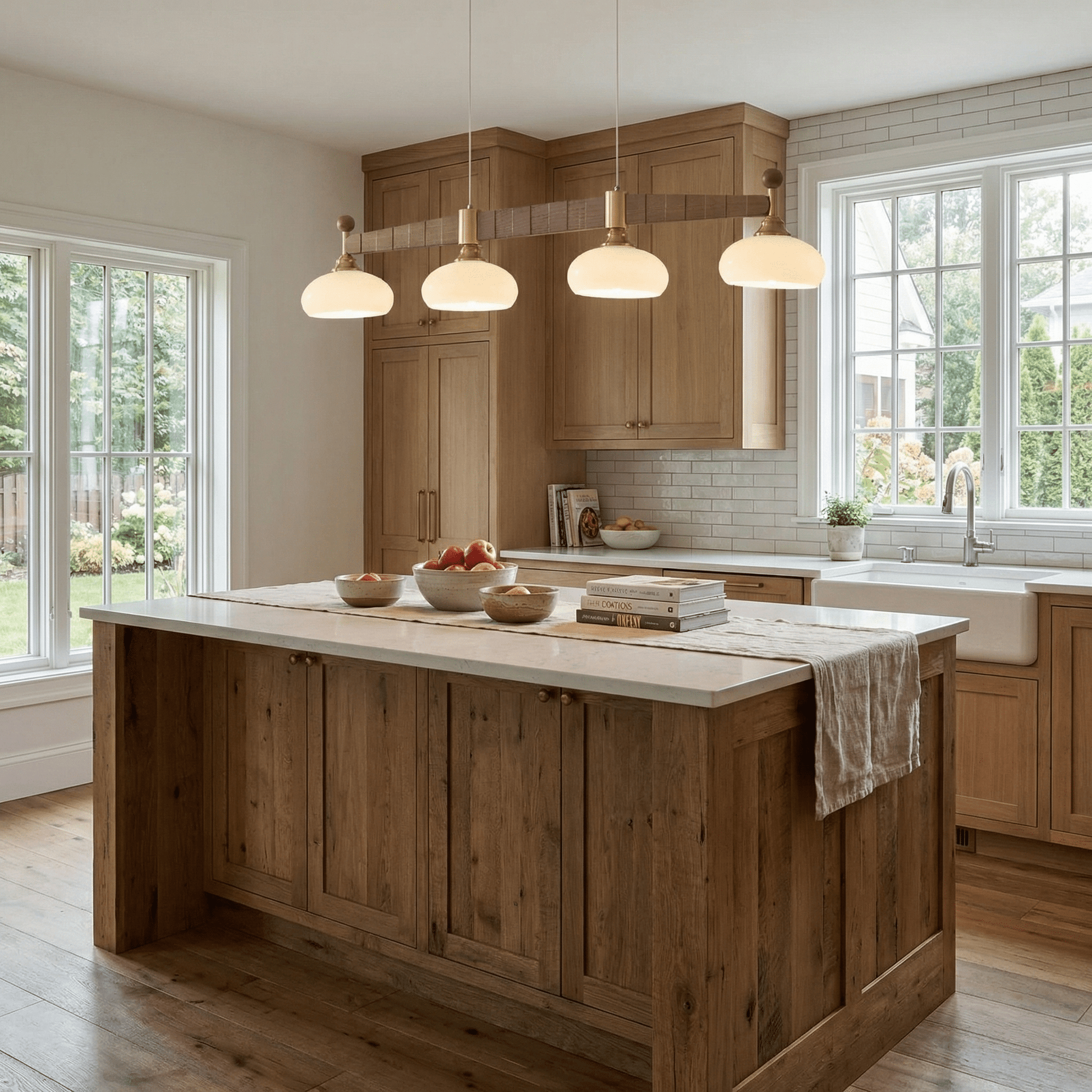Brixton Oar Linear Pendant Lamp-Neutral Decor