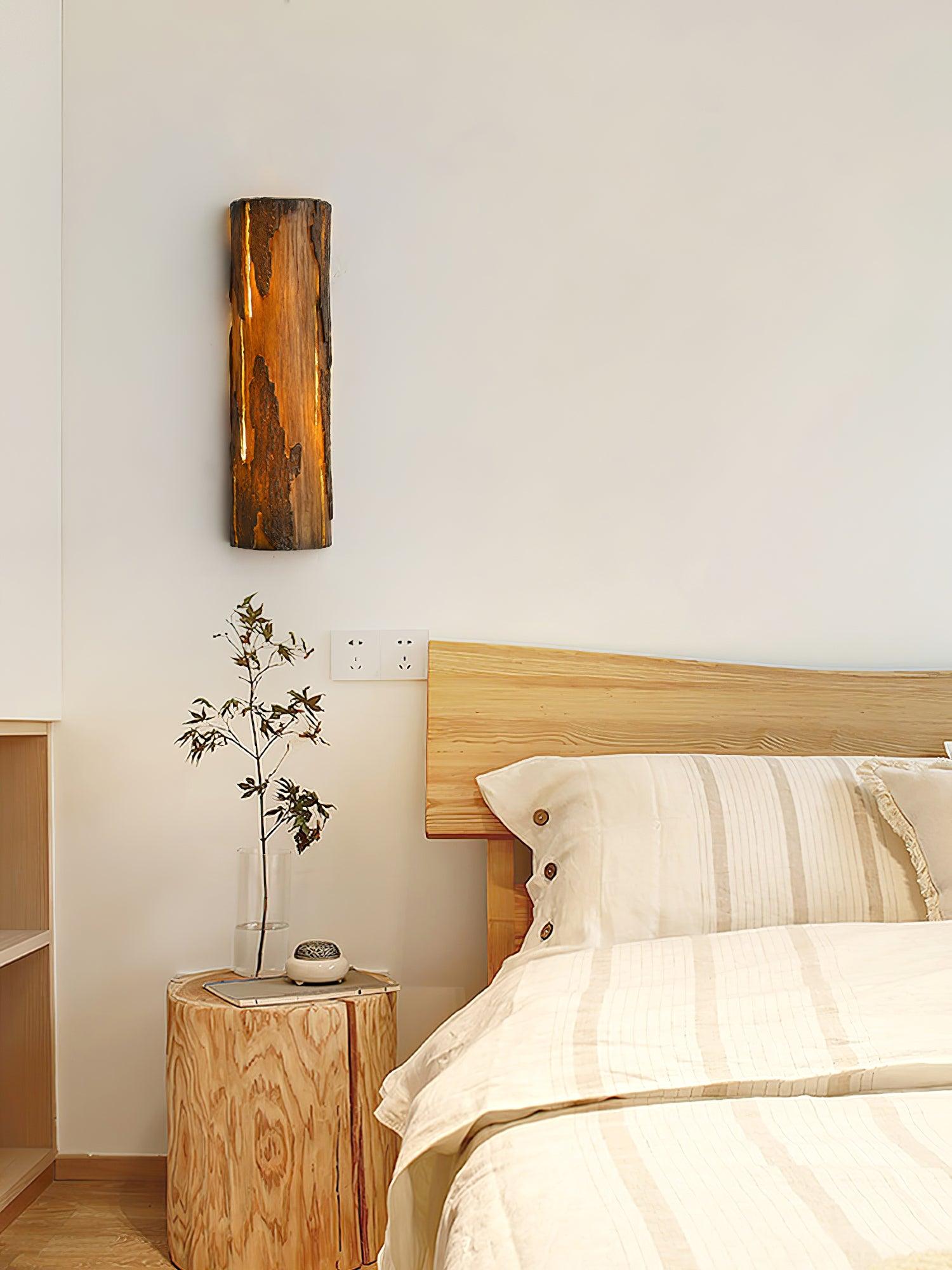 Pravl Wall Lamp Bark Texture Rustic-Neutral Decor