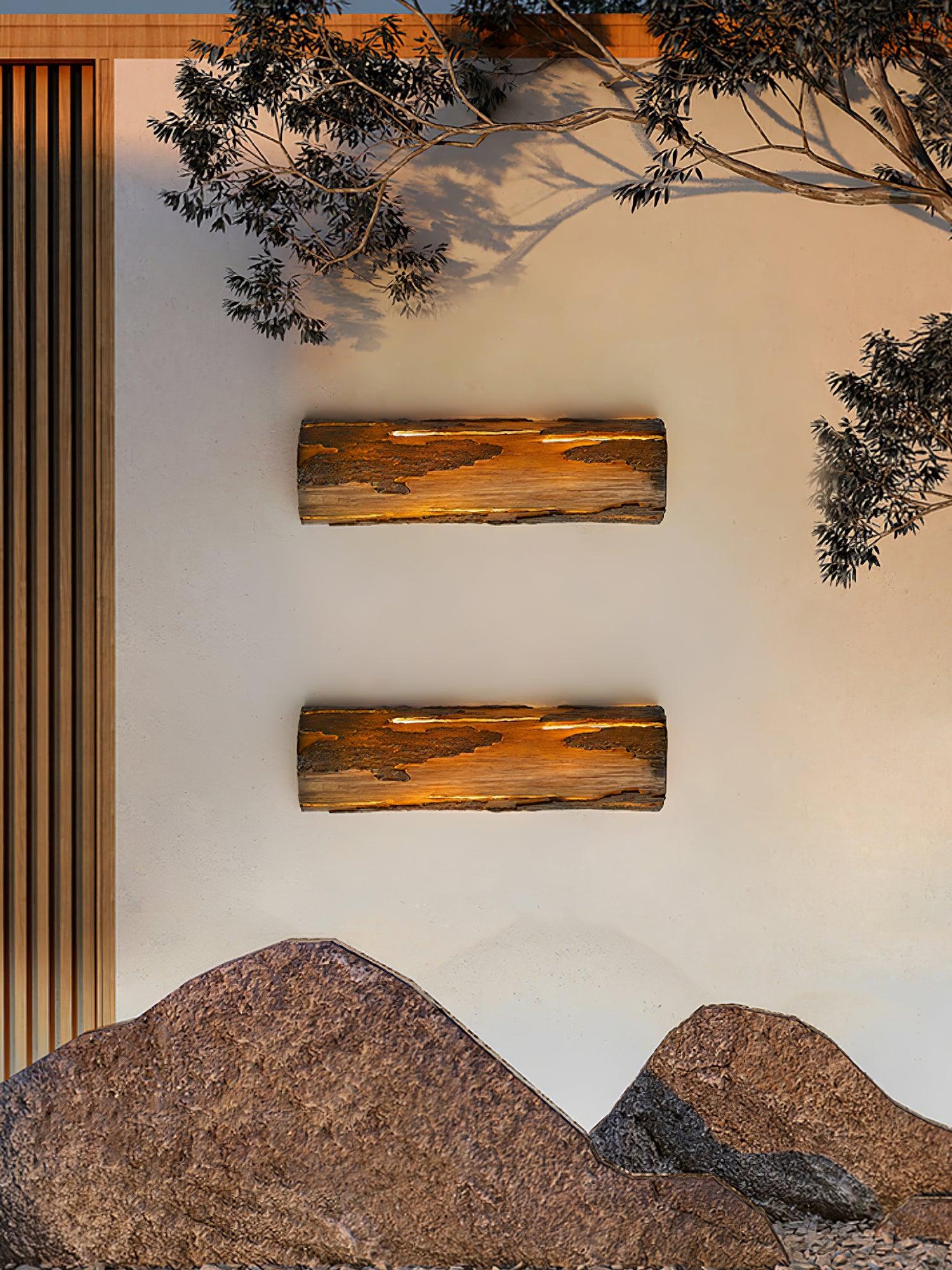 Pravl Wall Lamp Bark Texture Rustic-Neutral Decor