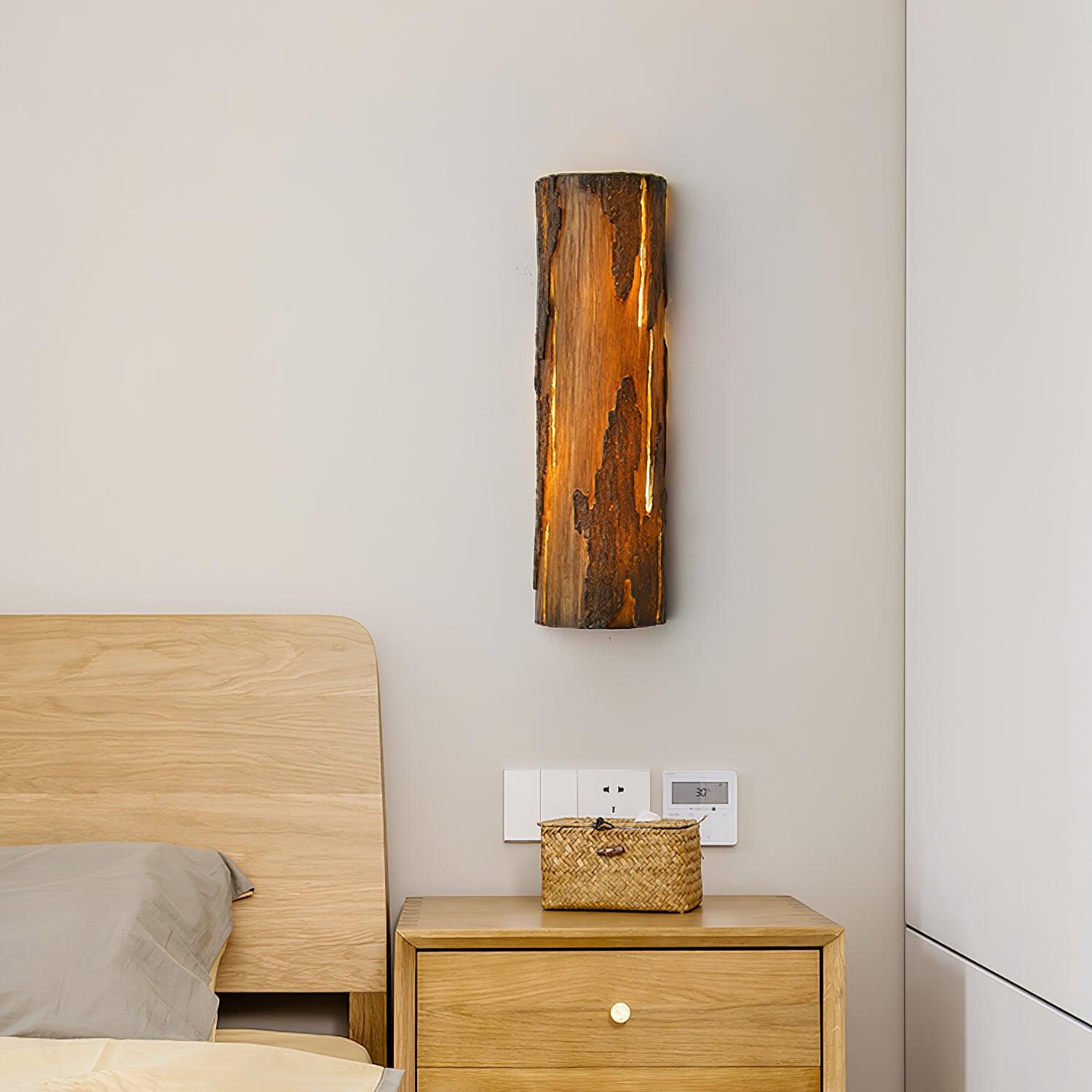 Pravl Wall Lamp Bark Texture Rustic-Neutral Decor