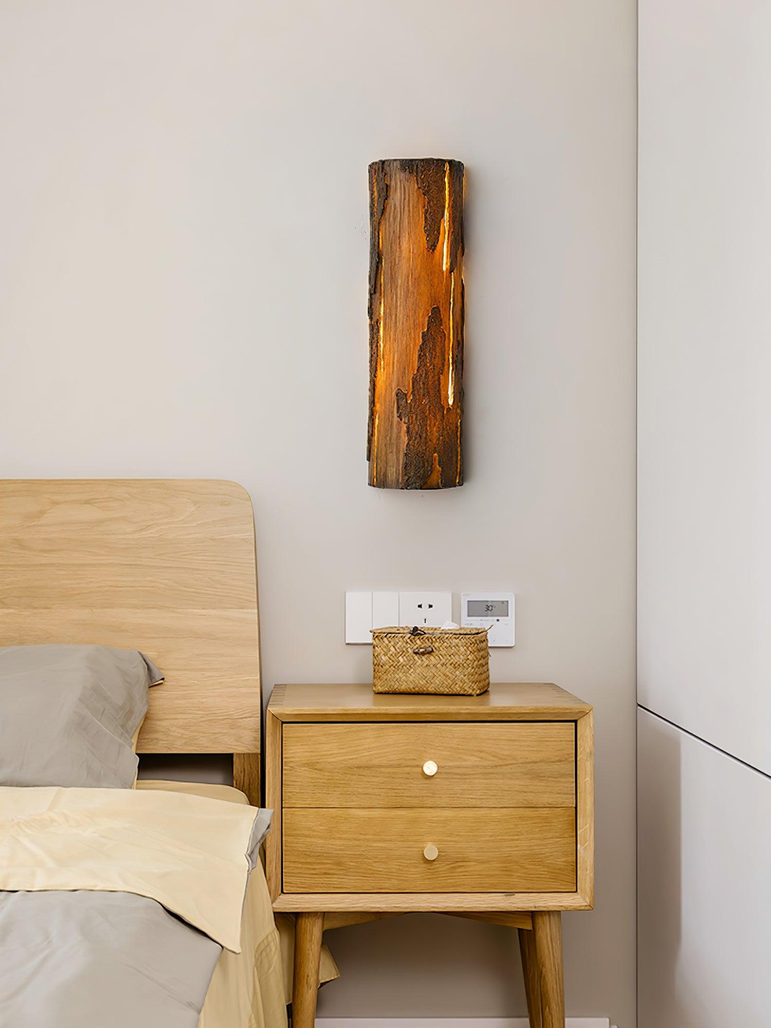 Pravl Wall Lamp Bark Texture Rustic-Neutral Decor