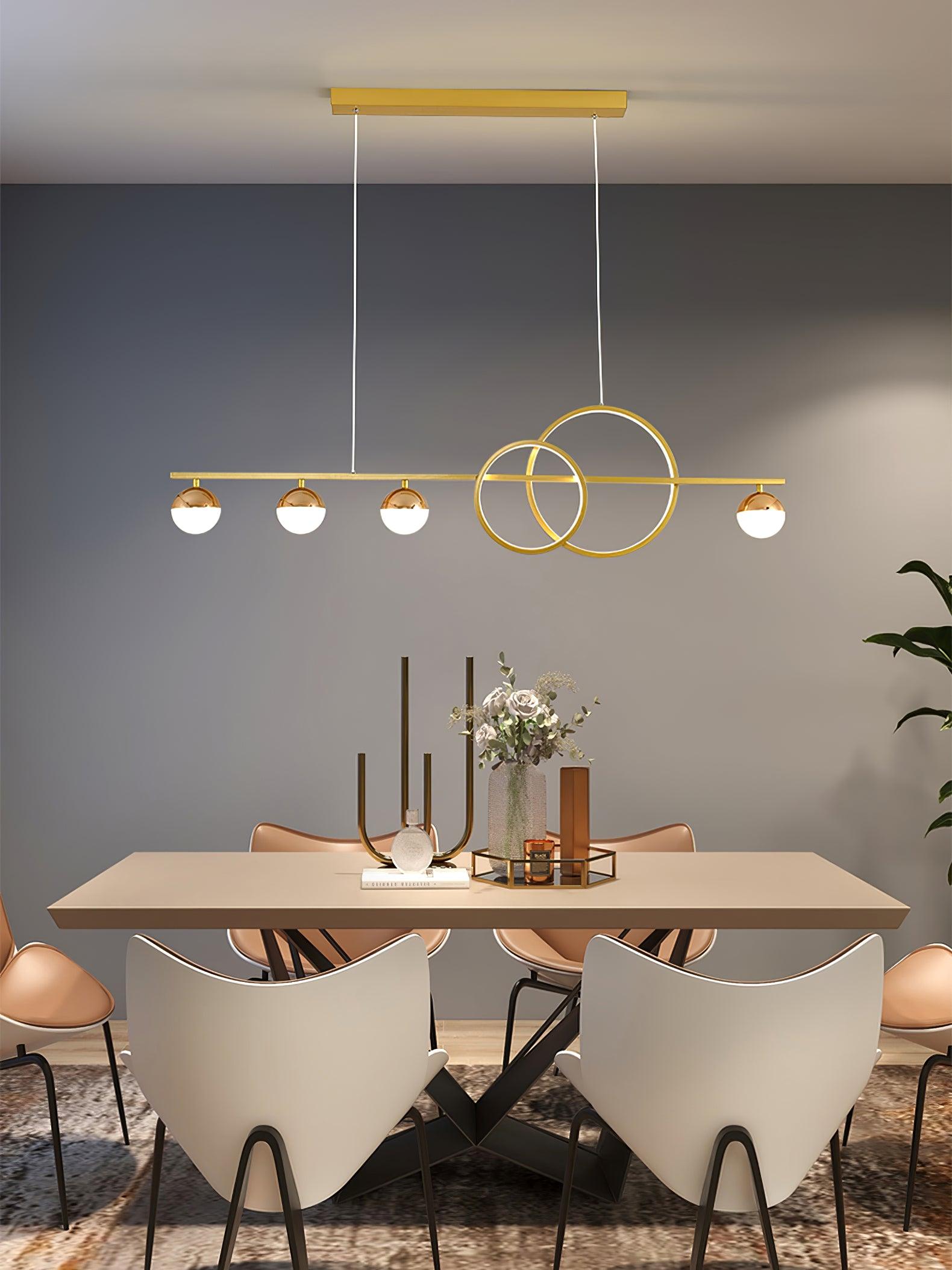 Aviniel Contemporary Brass Pendant Light-Neutral Decor