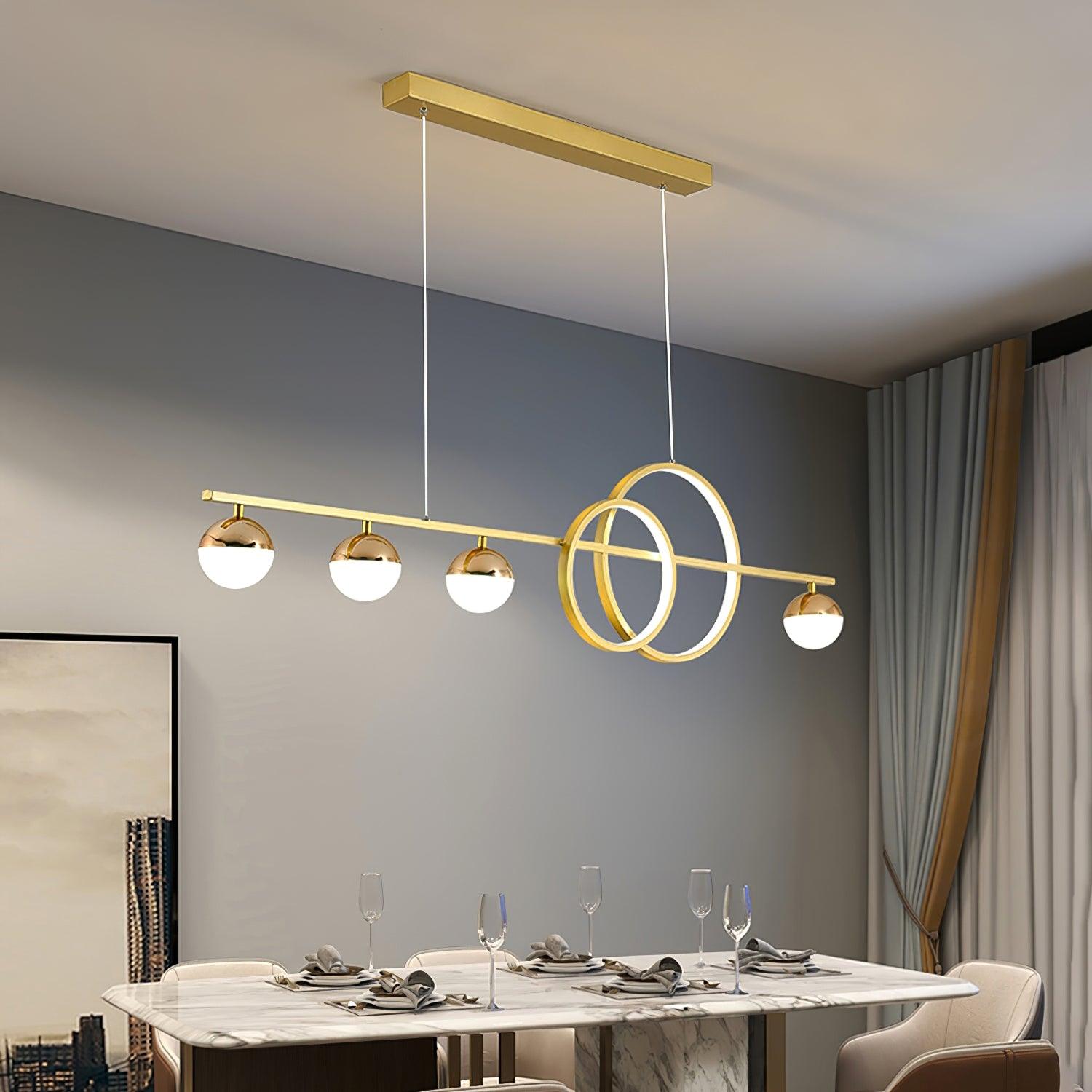 Aviniel Contemporary Brass Pendant Light-Neutral Decor