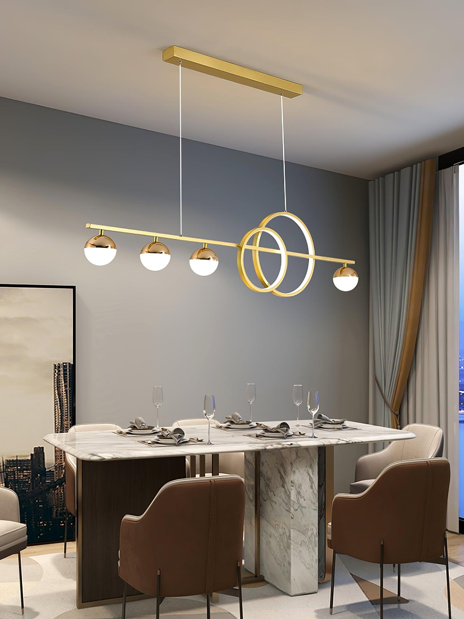 Aviniel Contemporary Brass Pendant Light-Neutral Decor