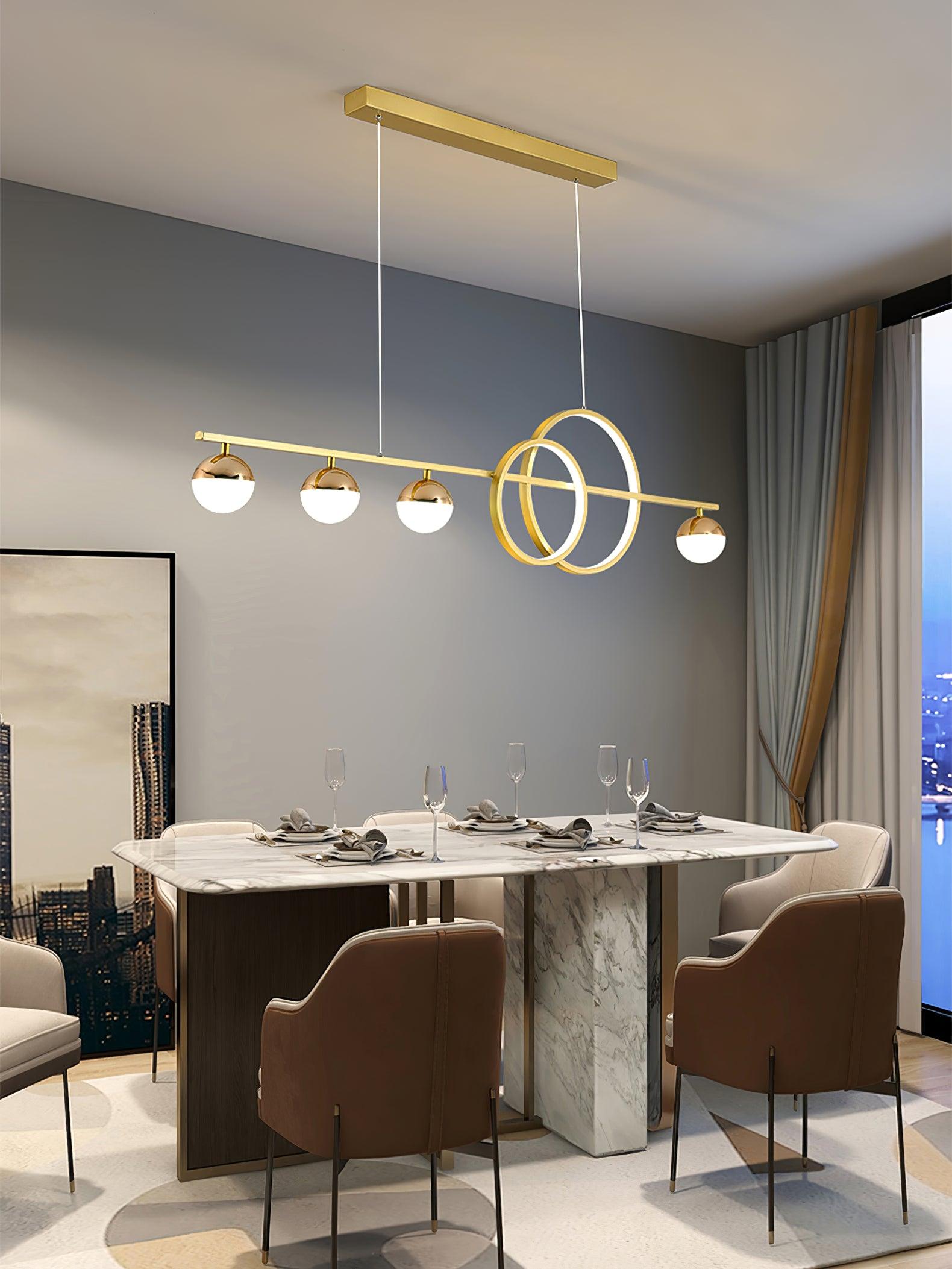 Aviniel Contemporary Brass Pendant Light-Neutral Decor