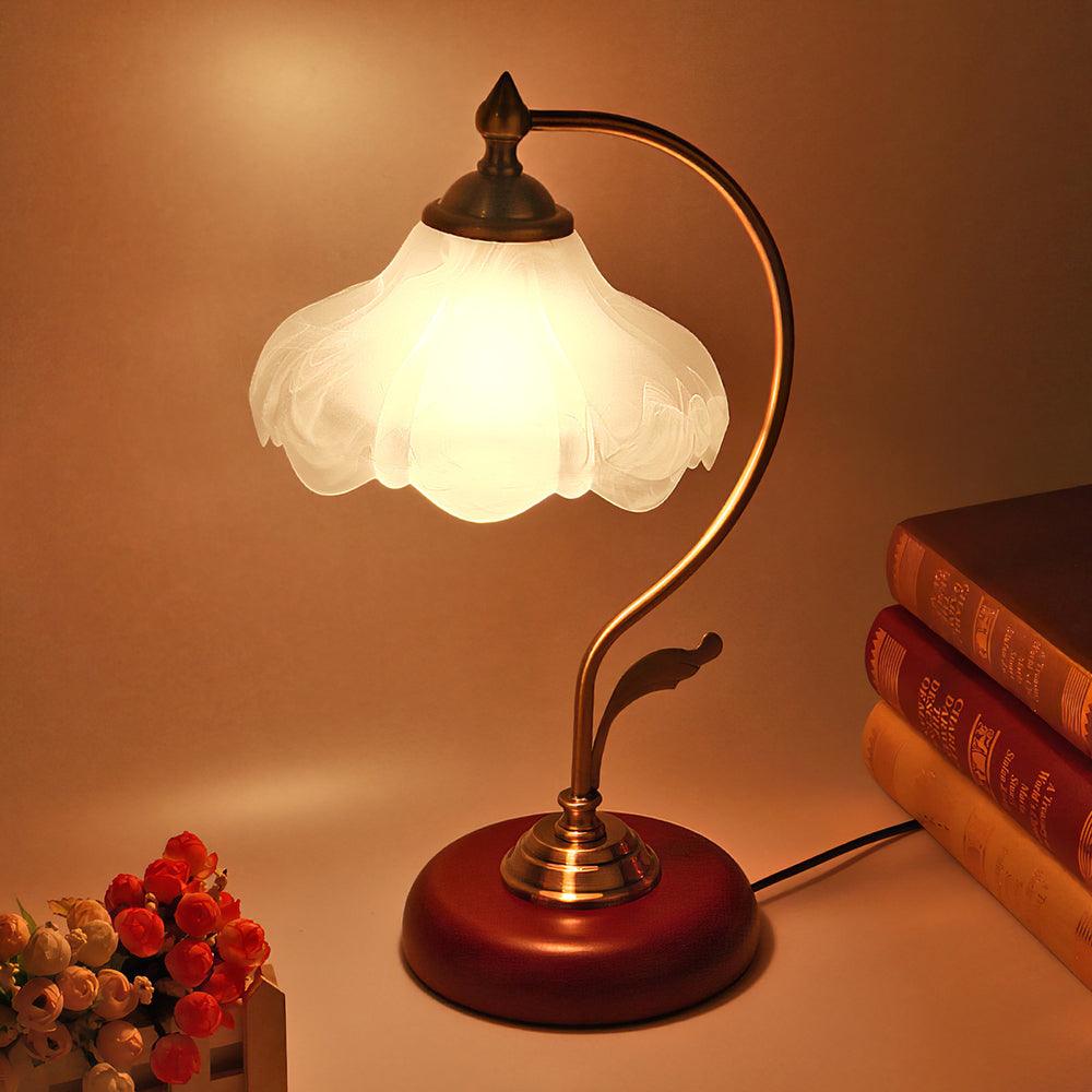 Flora Retro Flower Table Lamp-Neutral Decor