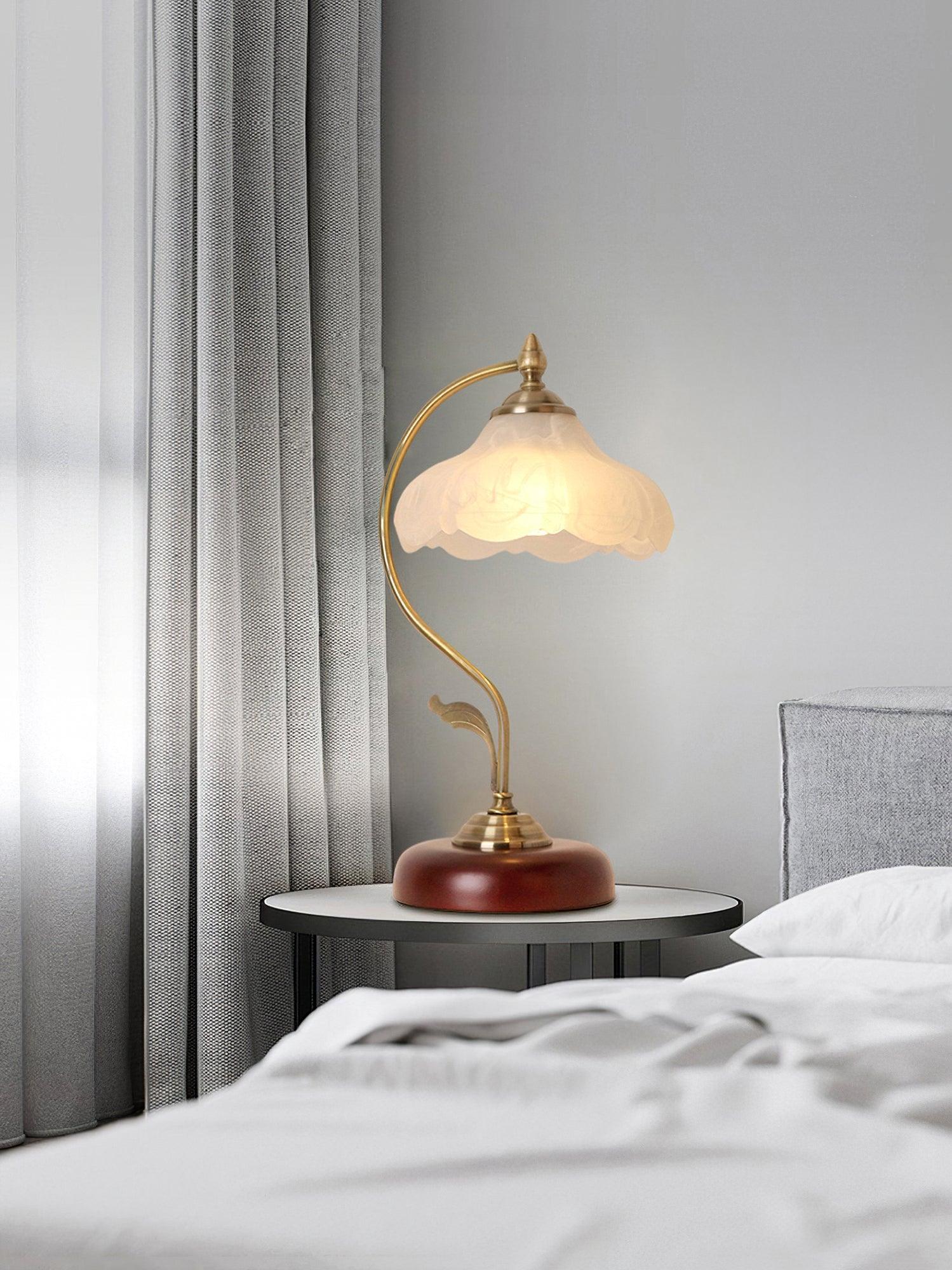 Flora Retro Flower Table Lamp-Neutral Decor