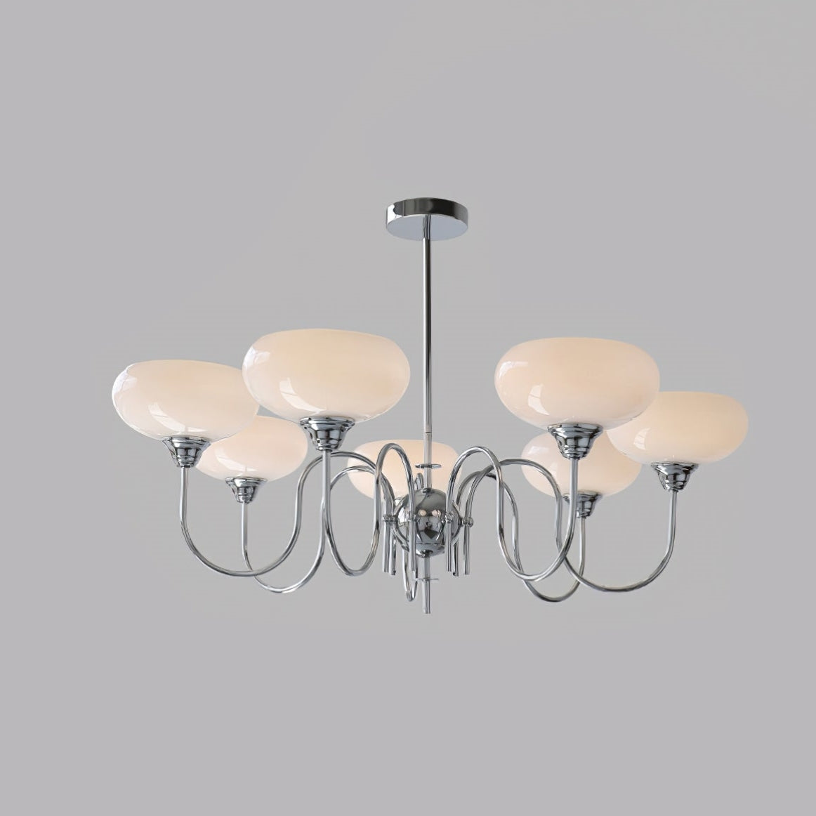Arisha Vintage LED Metal Glass Chandelier Living Room - Neutral Decor