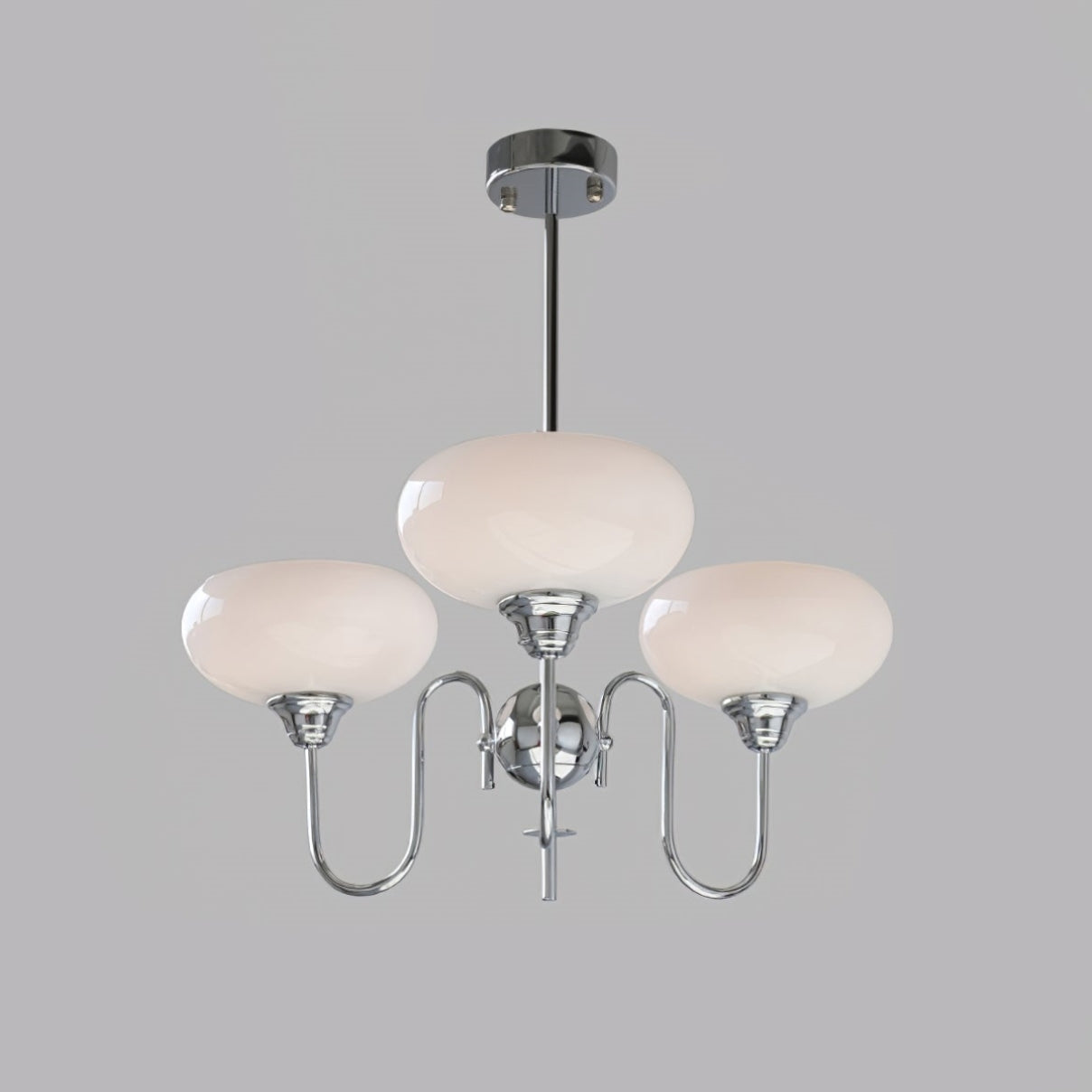 Arisha Vintage LED Metal Glass Chandelier Living Room - Neutral Decor