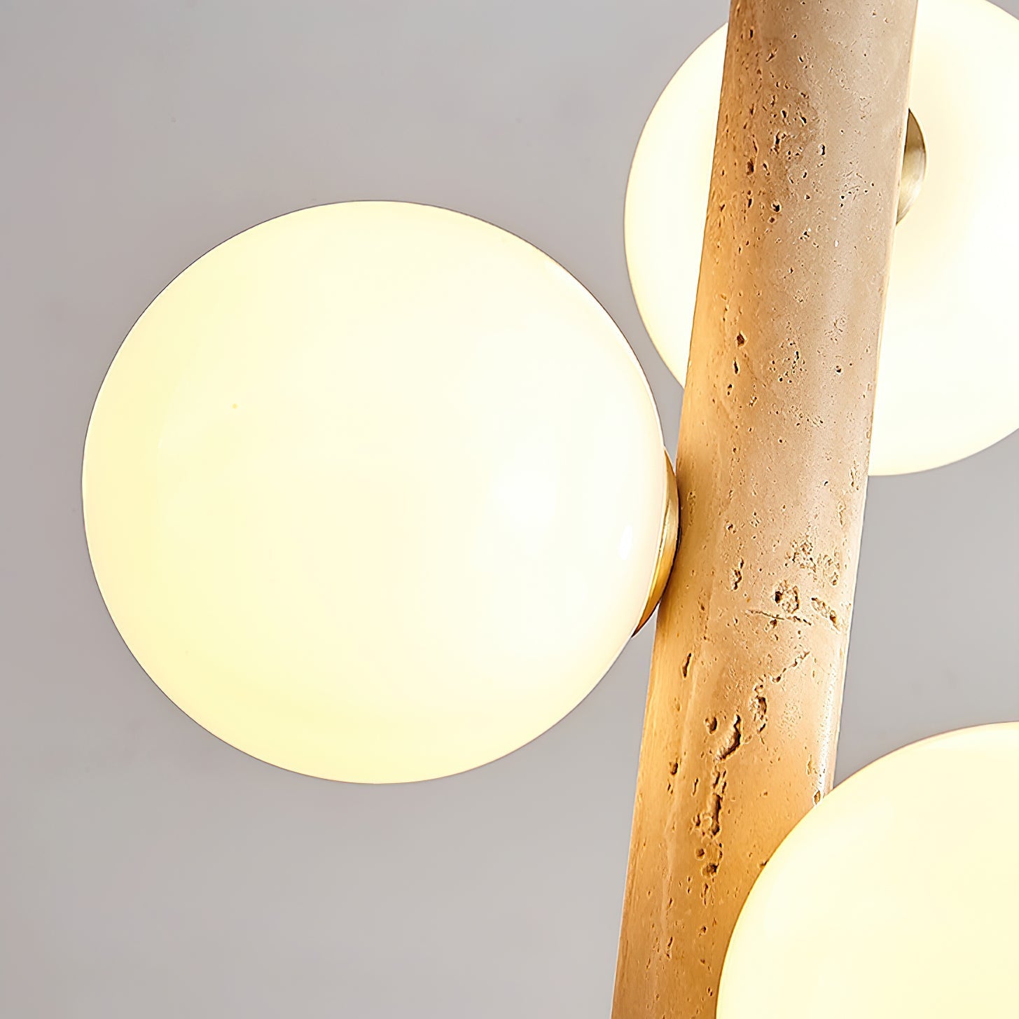 Aursorel Multi-Globe Travertine Pendant Light-Neutral Decor