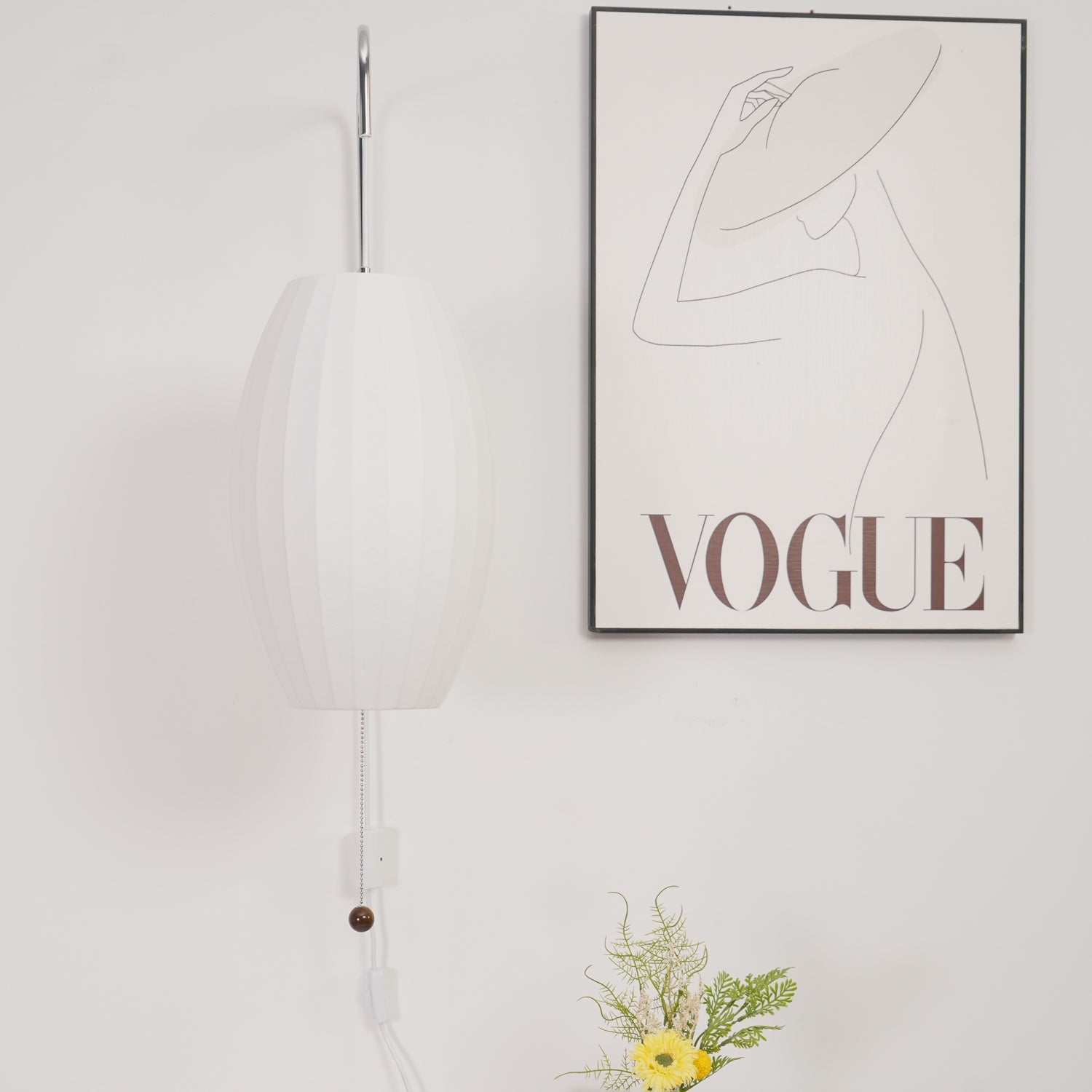Lustra Wall Sconce Walnut Ball-Neutral Decor