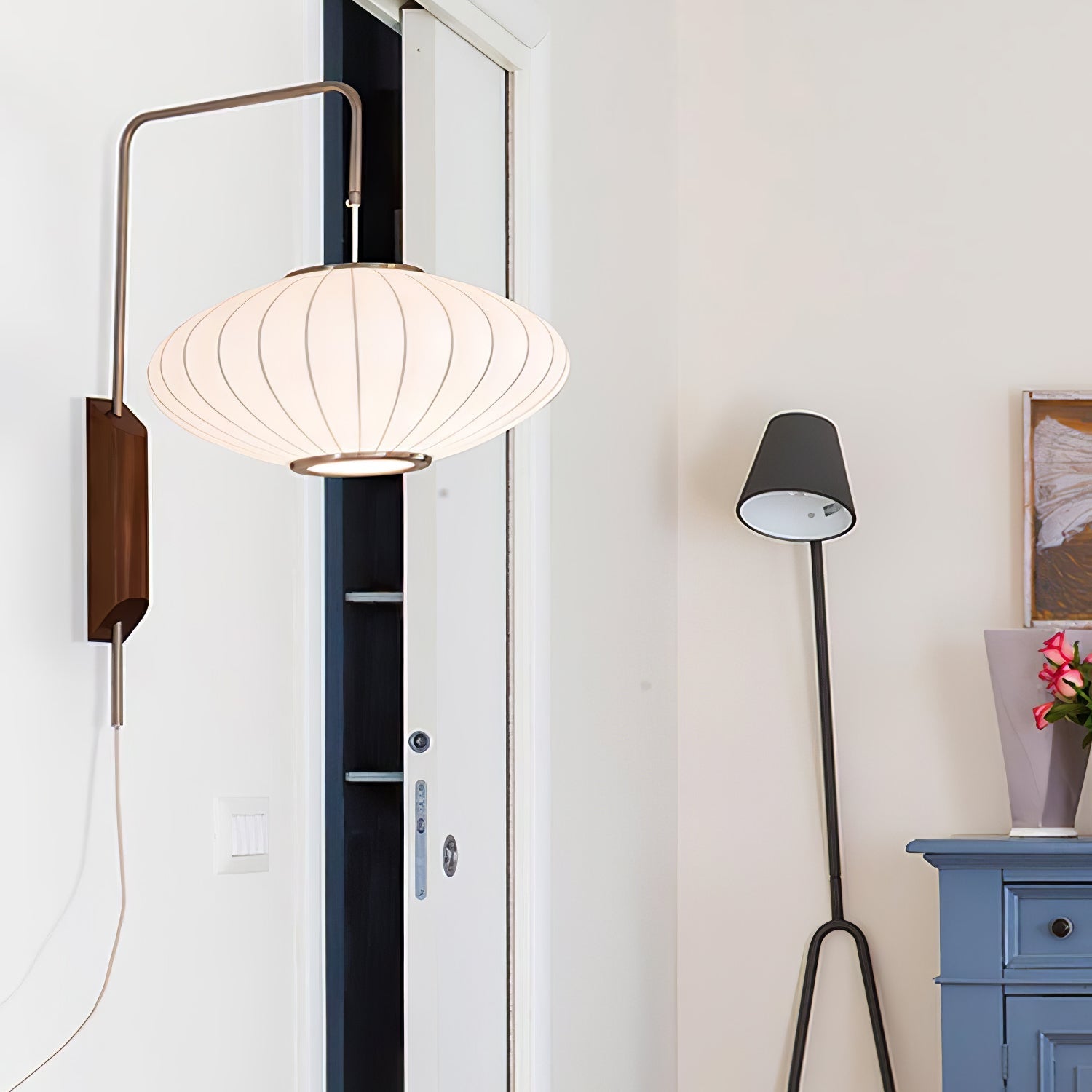 Lustra Wall Sconce Walnut Ball-Neutral Decor