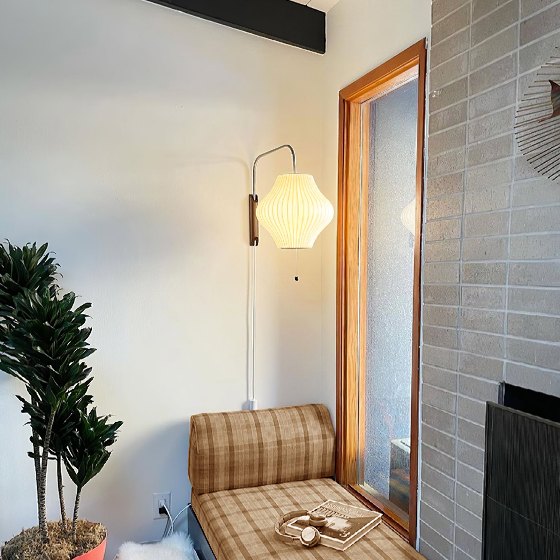 Lustra Wall Sconce Walnut Ball-Neutral Decor