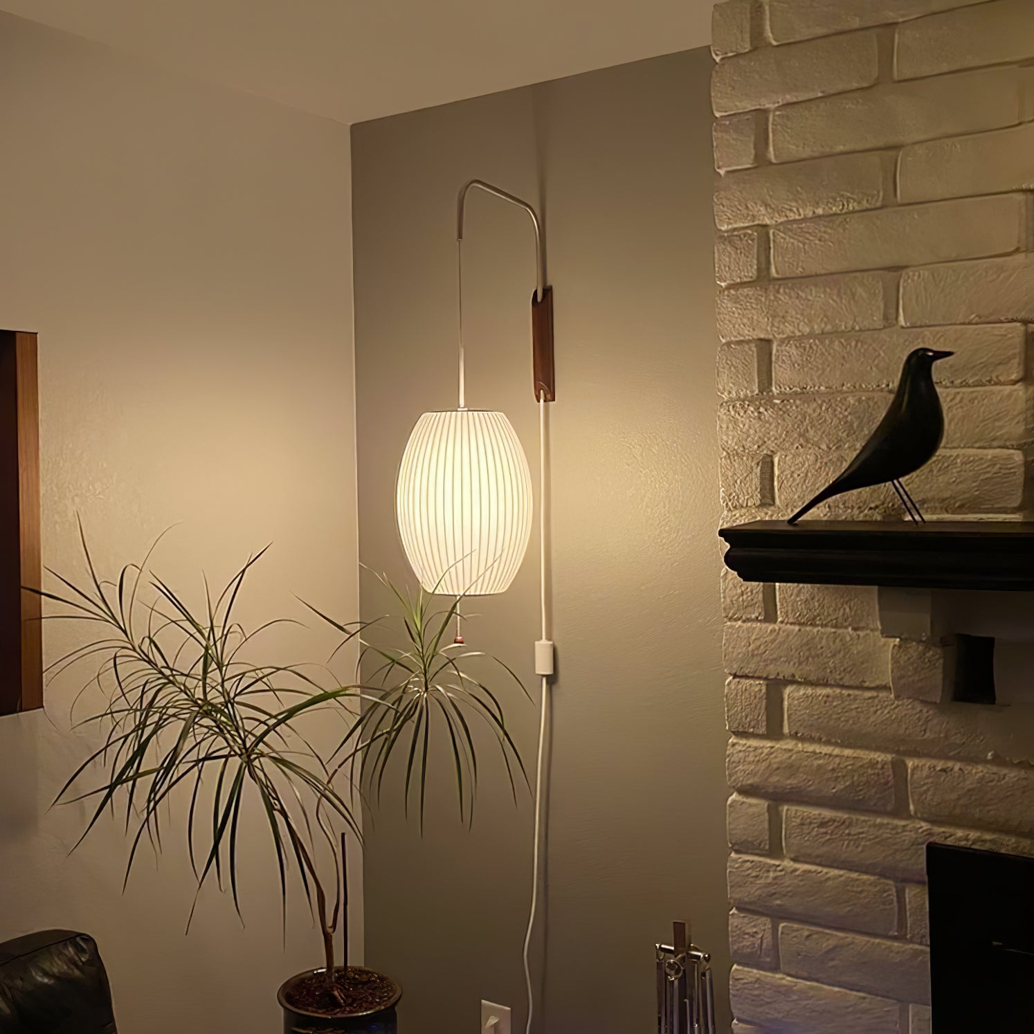 Lustra Wall Sconce Walnut Ball-Neutral Decor