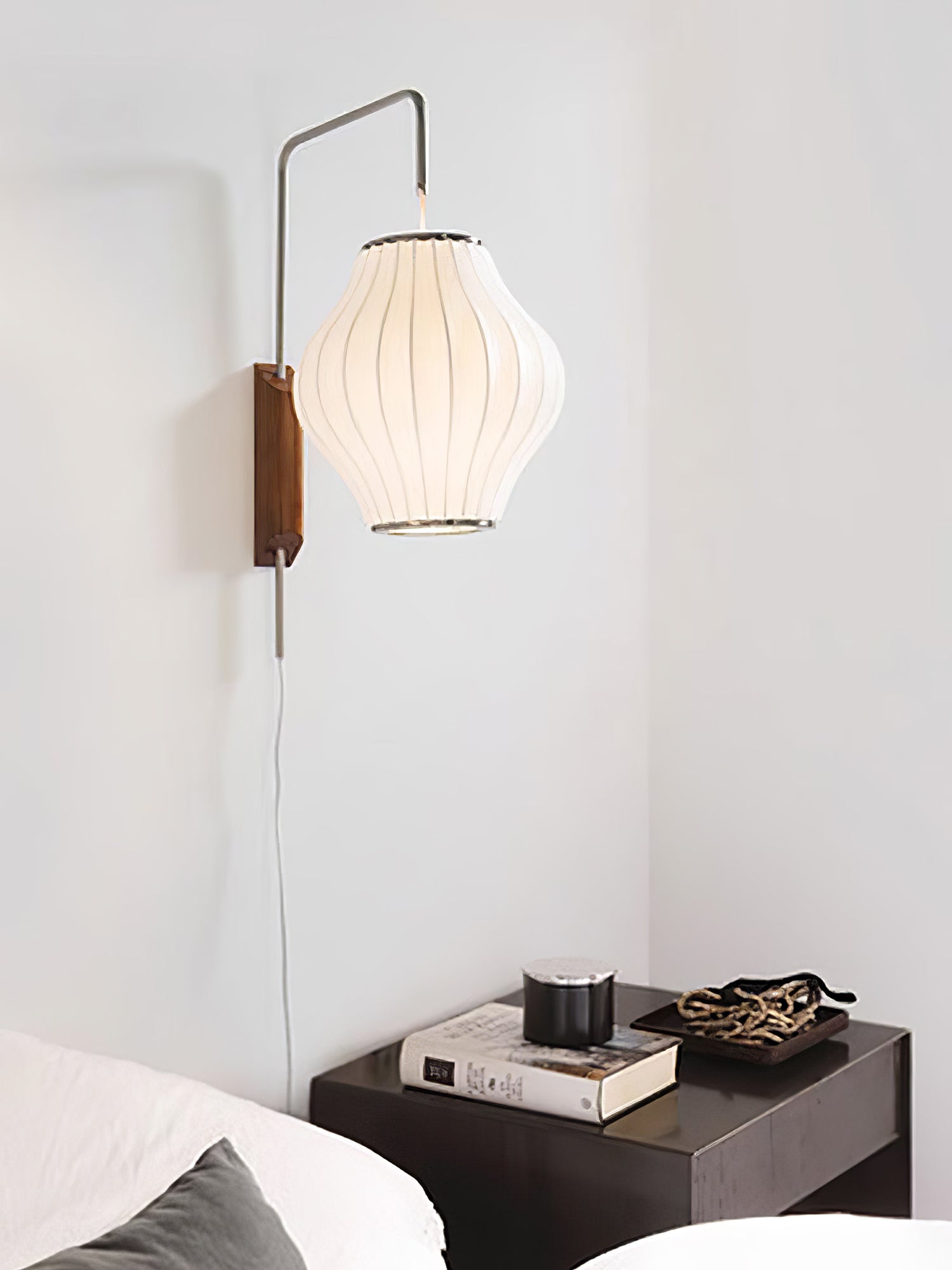 Lustra Wall Sconce Walnut Ball-Neutral Decor