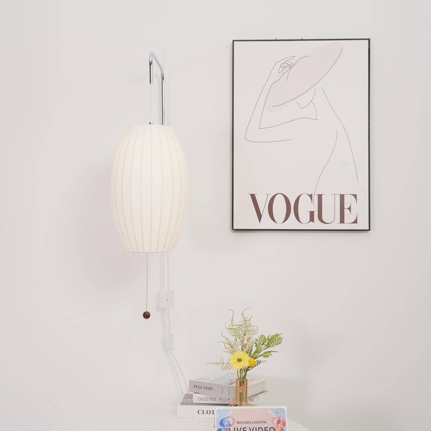 Lustra Wall Sconce Walnut Ball-Neutral Decor