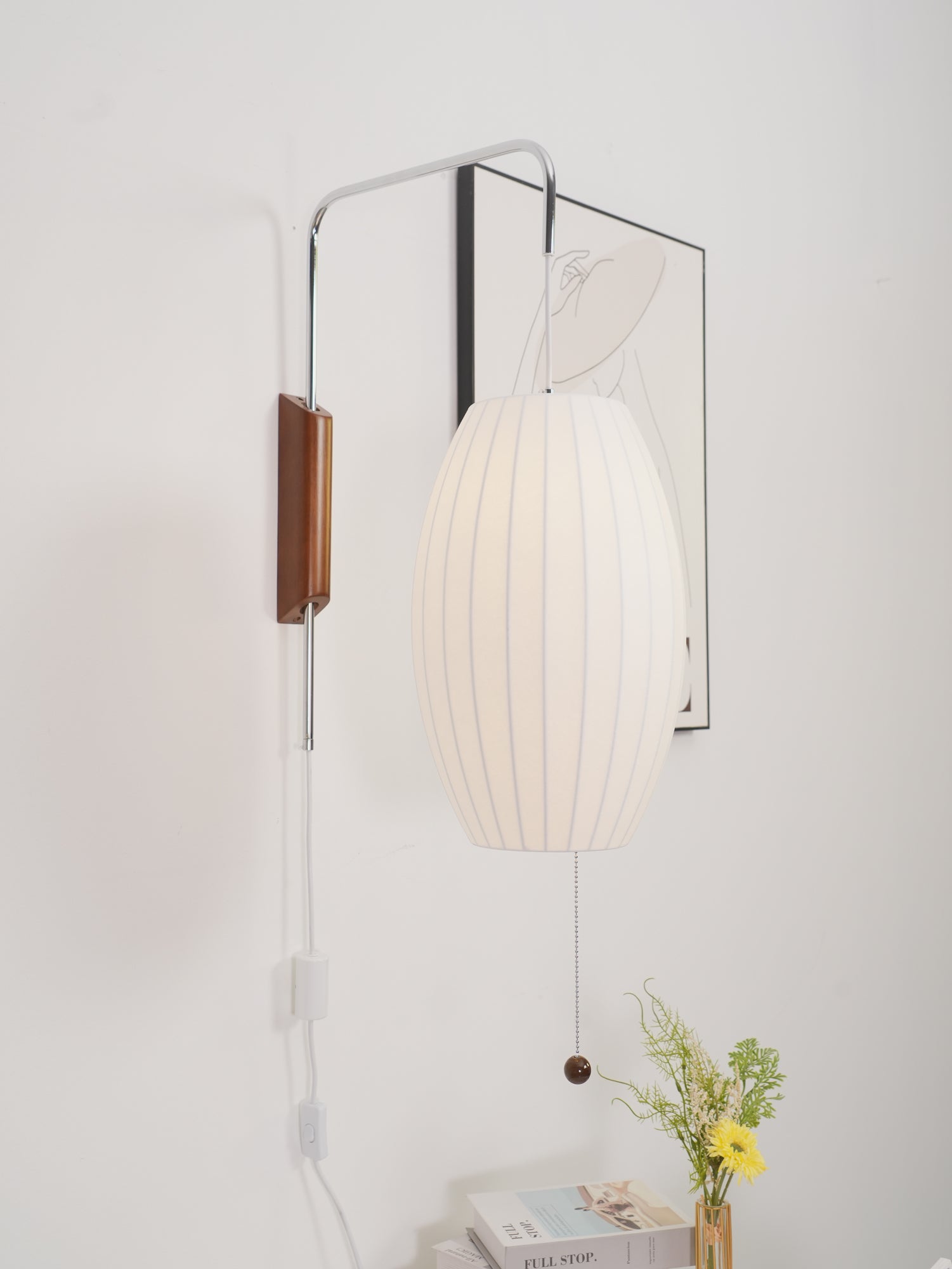 Lustra Wall Sconce Walnut Ball-Neutral Decor