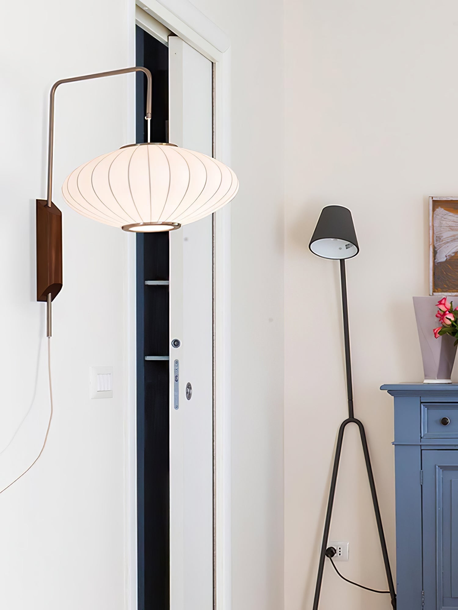 Lustra Wall Sconce Walnut Ball-Neutral Decor