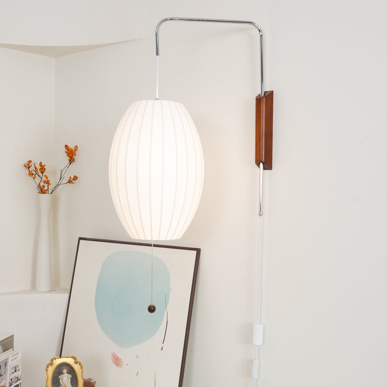 Lustra Wall Sconce Walnut Ball-Neutral Decor