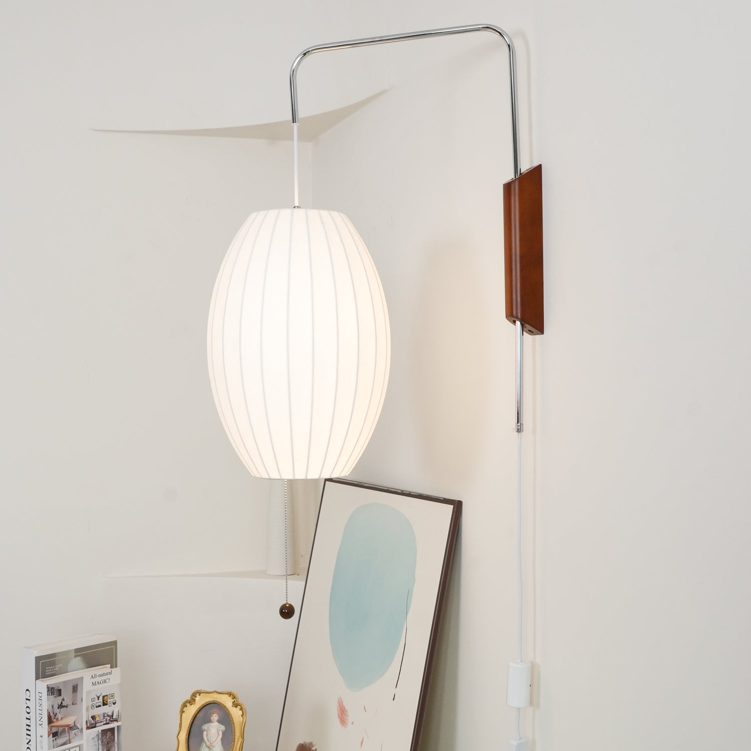 Lustra Wall Sconce Walnut Ball-Neutral Decor