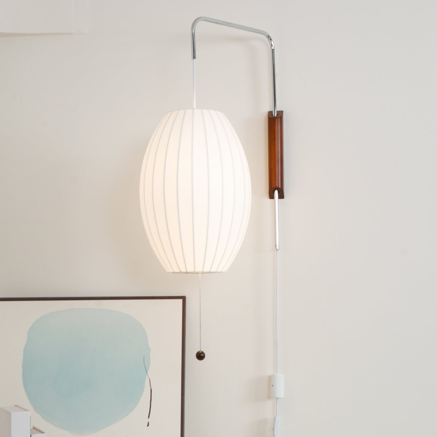 Lustra Wall Sconce Walnut Ball-Neutral Decor