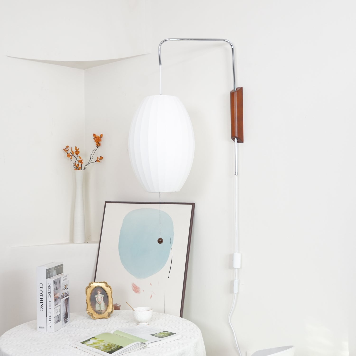Lustra Wall Sconce Walnut Ball-Neutral Decor