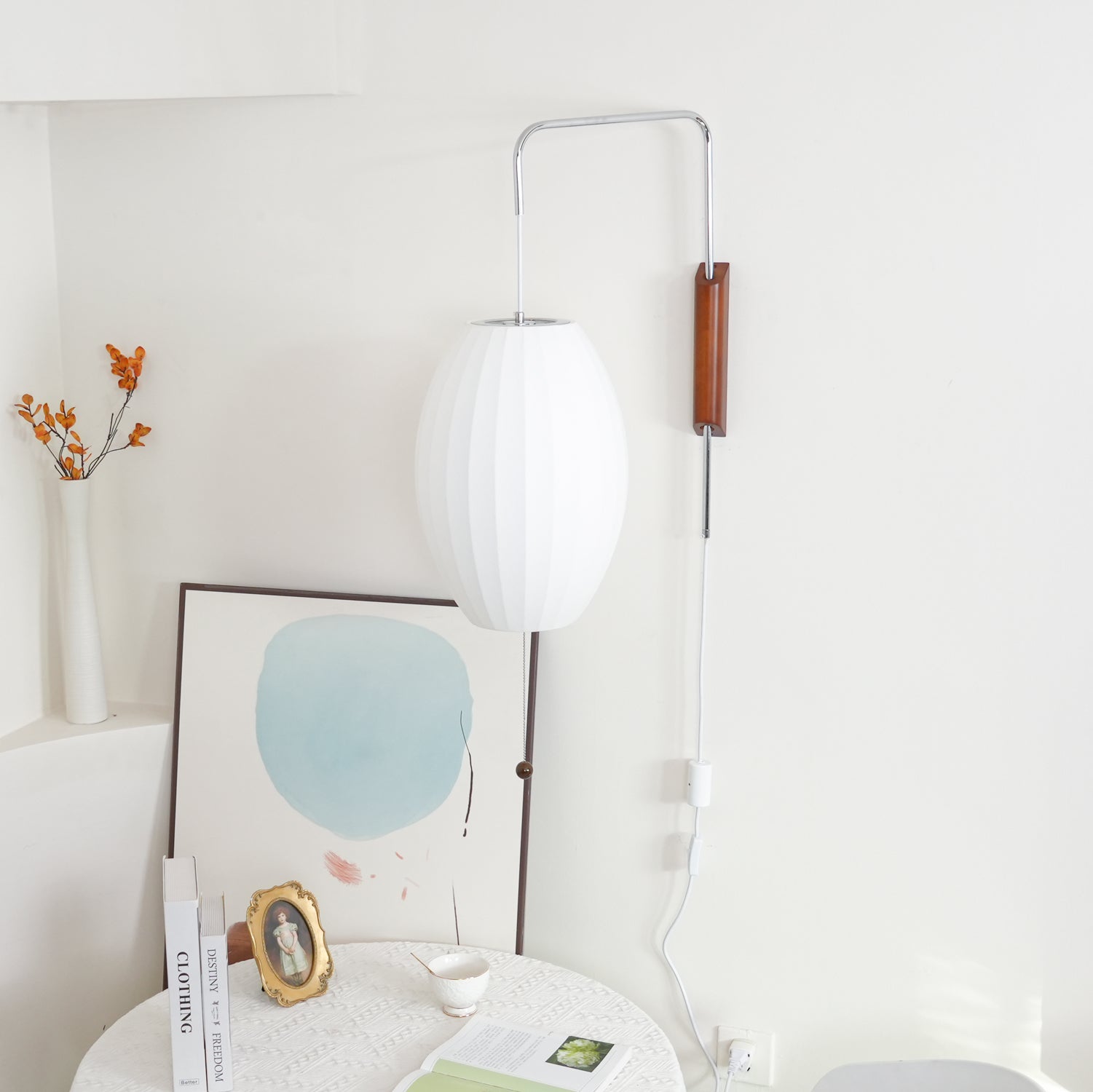 Lustra Wall Sconce Walnut Ball-Neutral Decor
