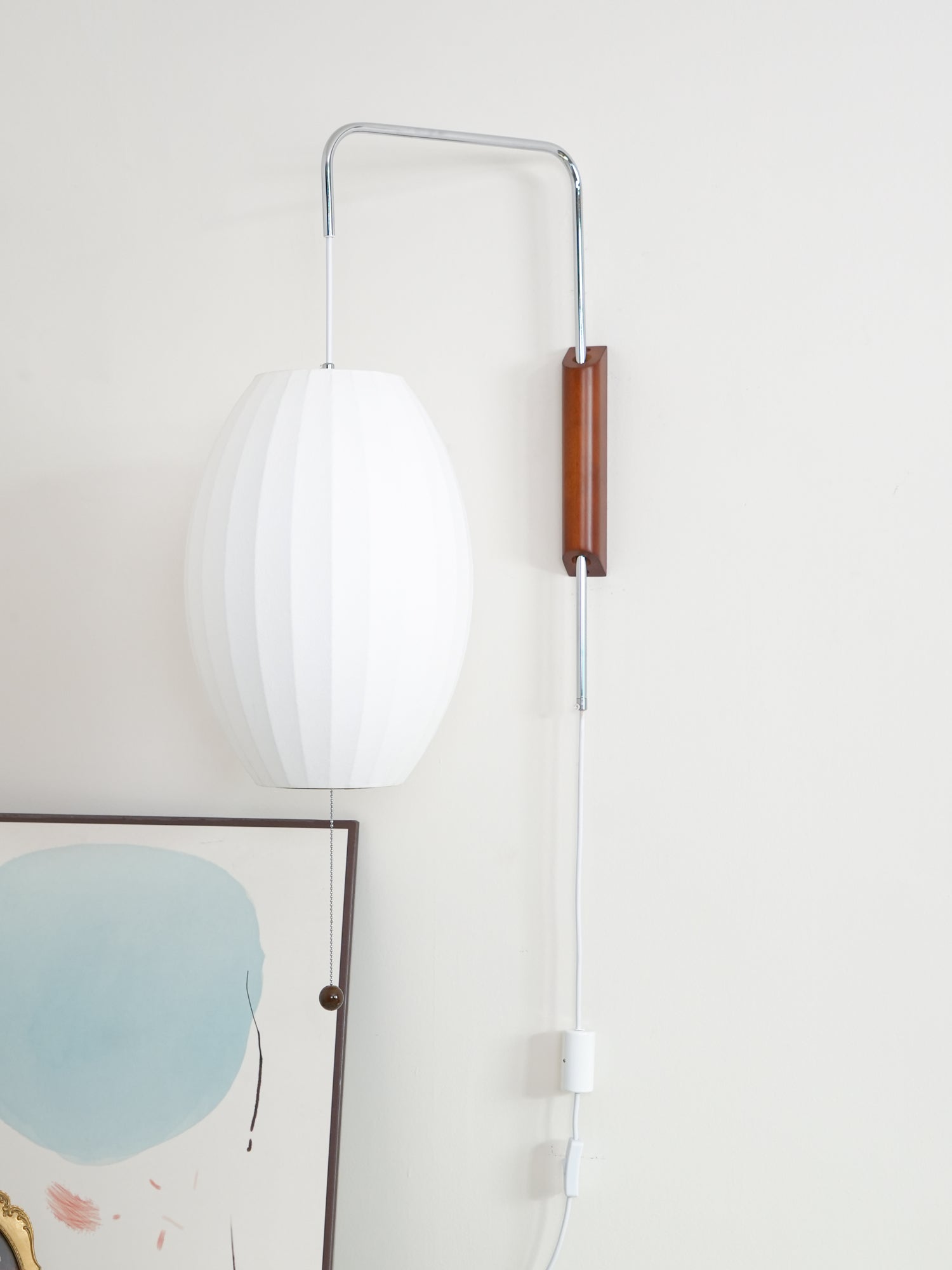 Lustra Wall Sconce Walnut Ball-Neutral Decor