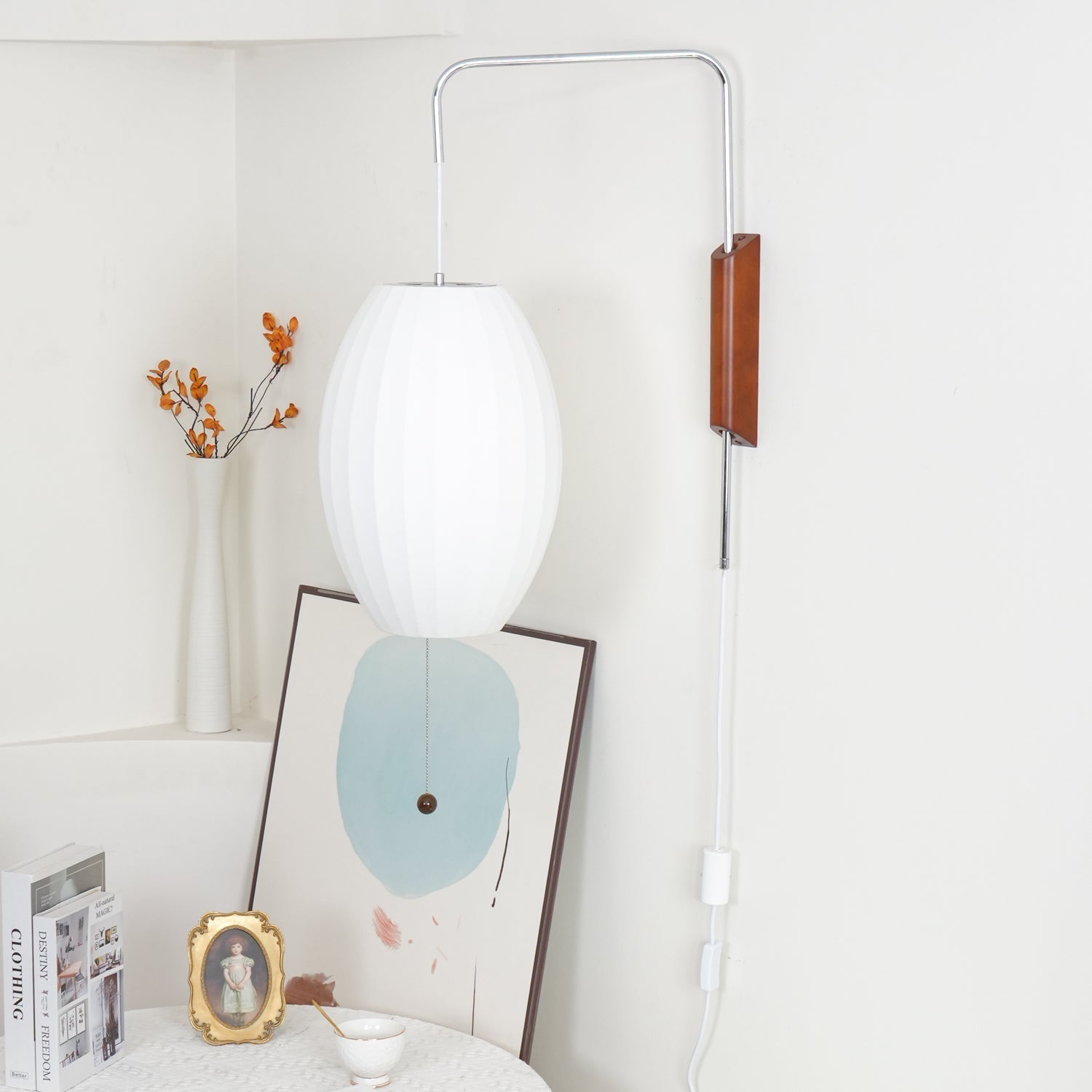 Lustra Wall Sconce Walnut Ball-Neutral Decor