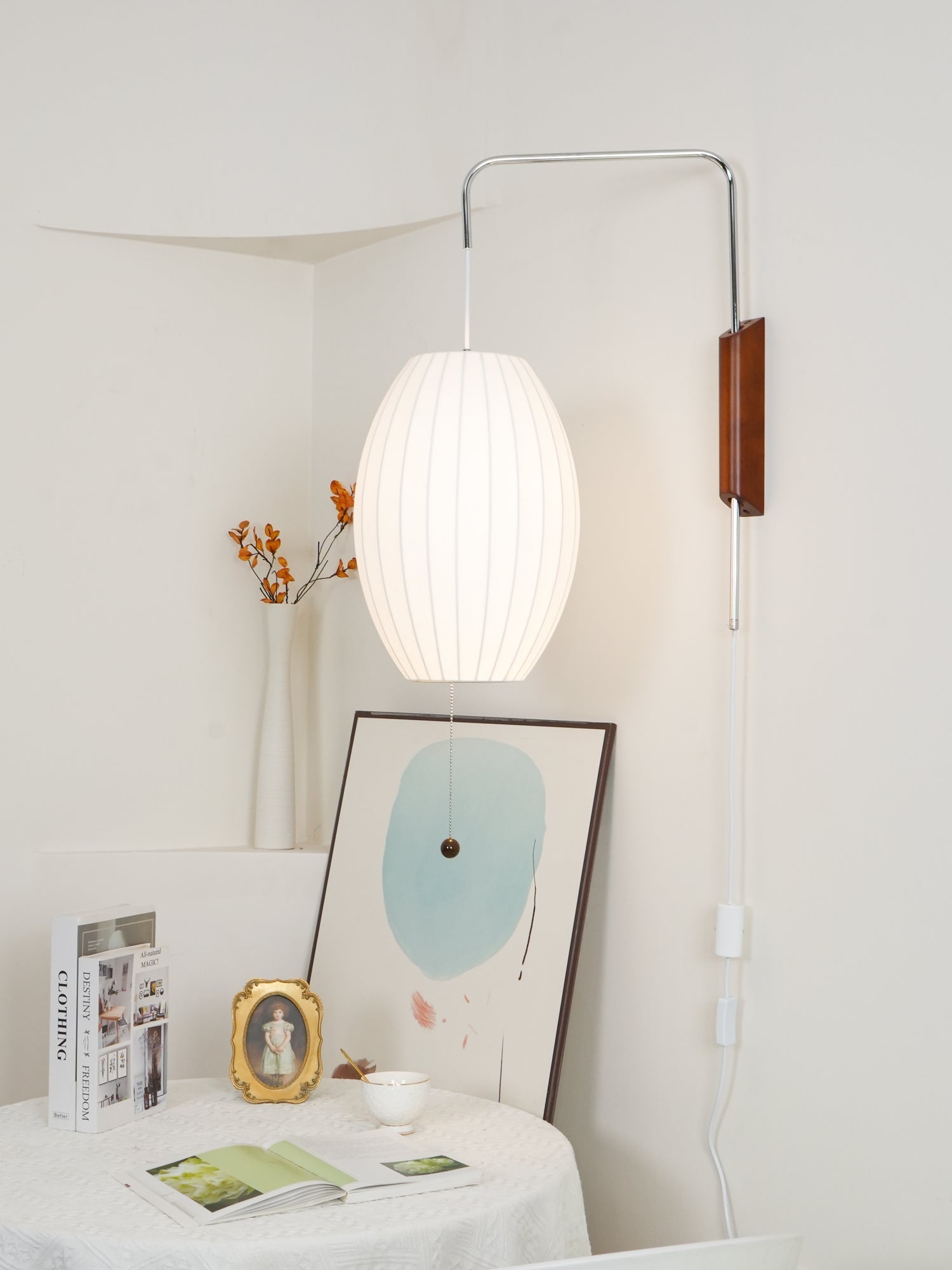 Lustra Wall Sconce Walnut Ball-Neutral Decor
