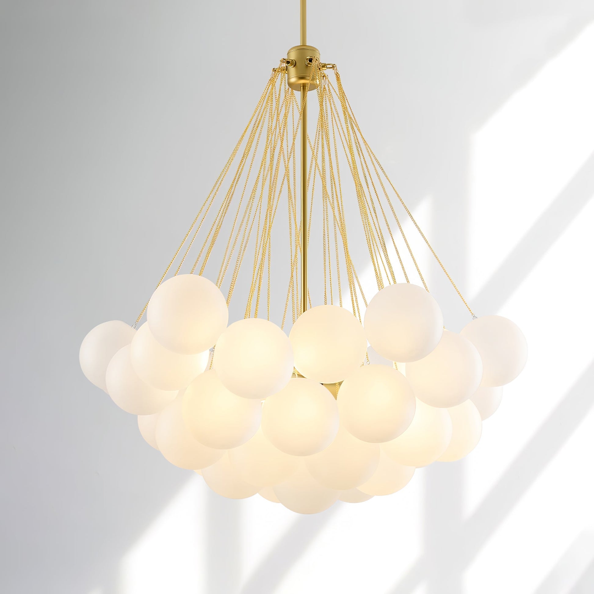 Lustra Chandelier Bubble Frosted Glass-Neutral Decor