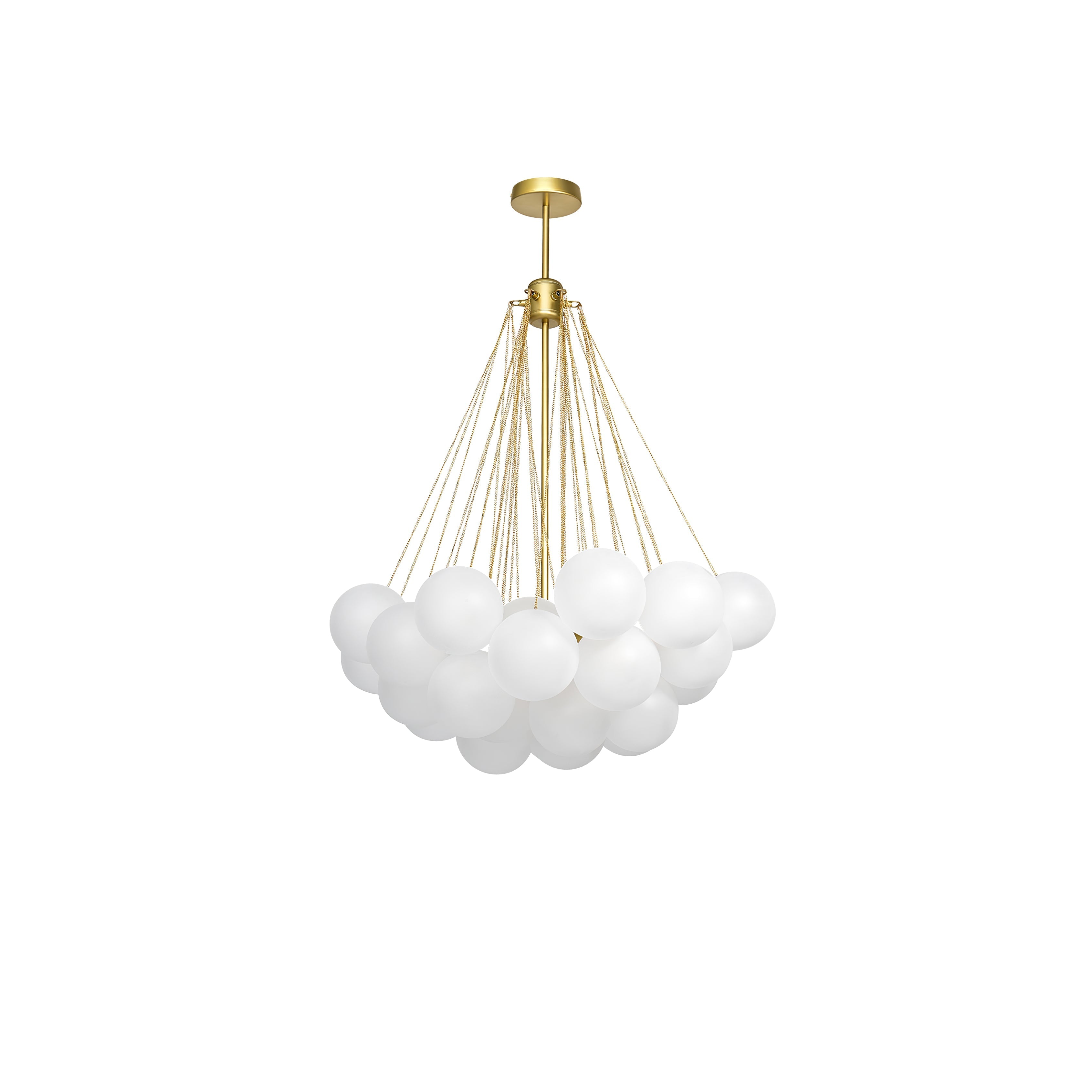 Lustra Chandelier Bubble Frosted Glass-Neutral Decor